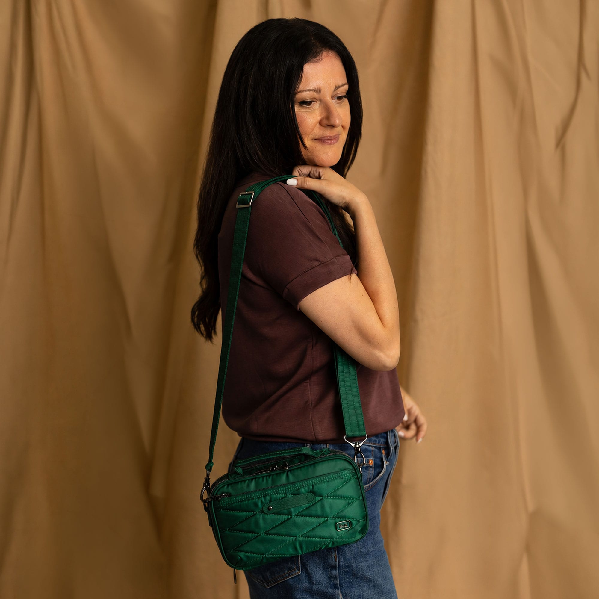 Legacy Collection Roundabout Crossbody Bag - - 26727_LegacyRoundabout_WickedlyGreen_Hover