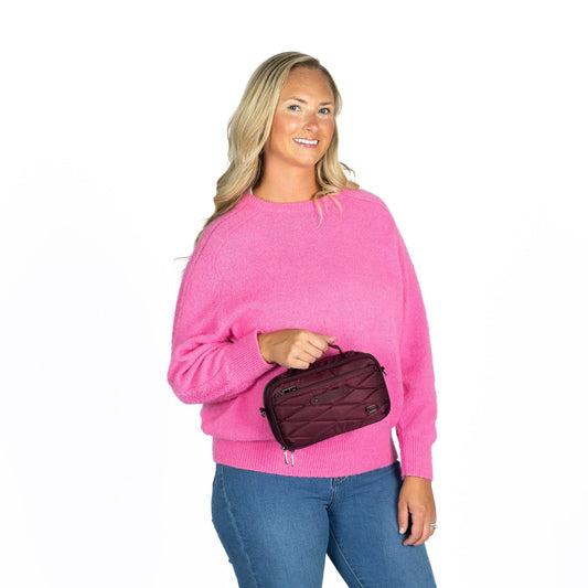 Legacy Collection Roundabout Crossbody Bag - - 26728_LegacyRoundabout_Wine_BagProportion_02