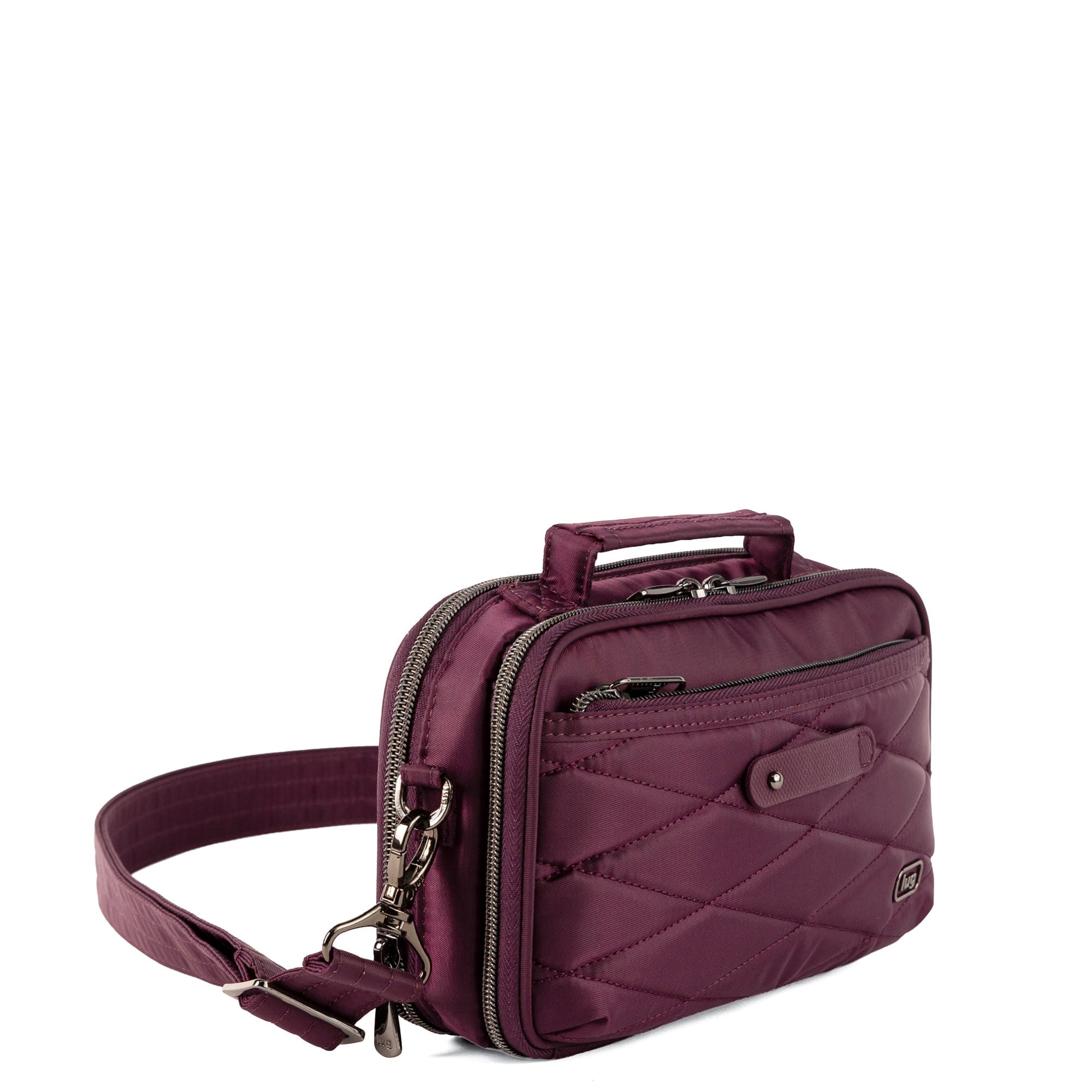 Legacy Collection Roundabout Crossbody Bag - WINE - 26730_LegacyRoundabout_Wine_Angle_02