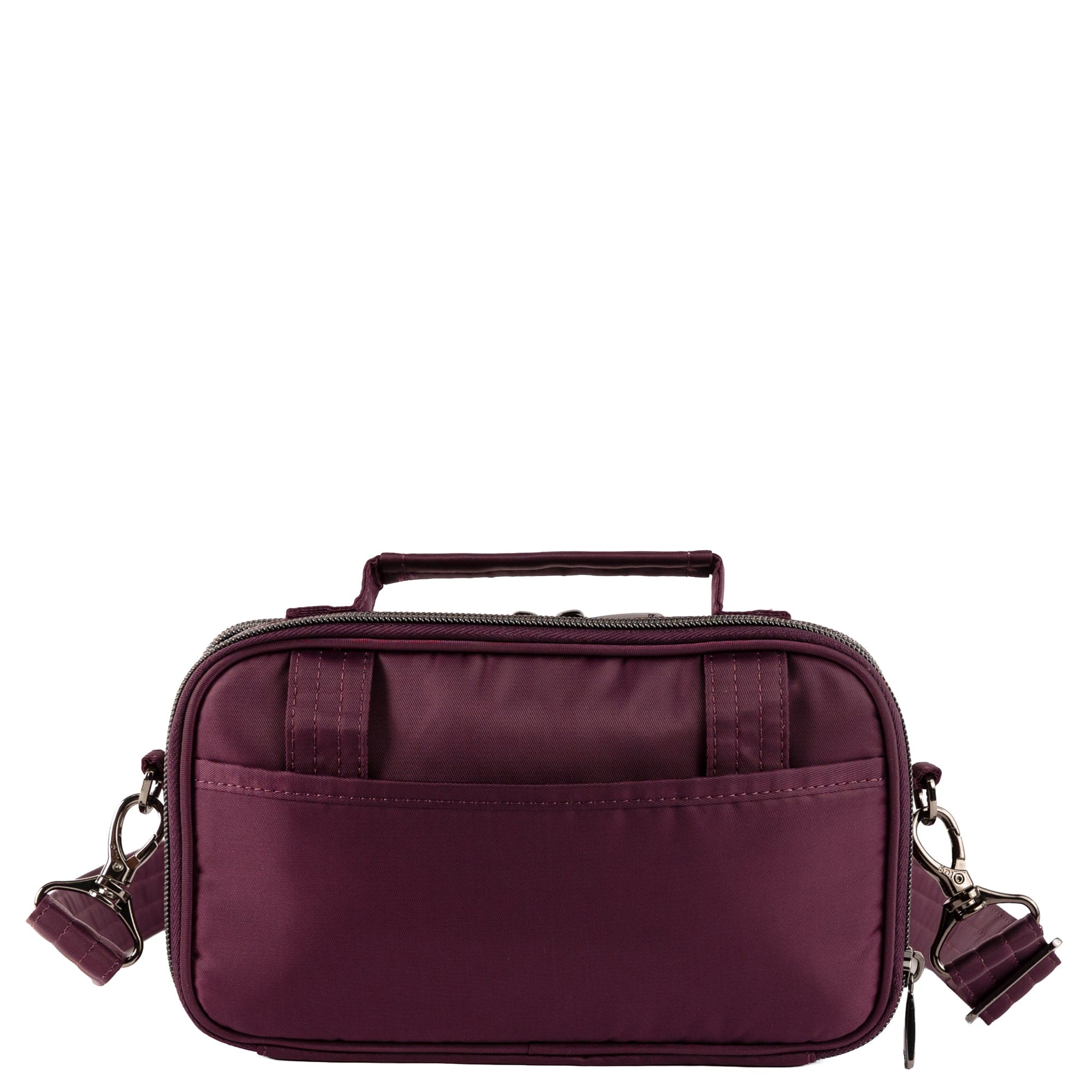 Legacy Collection Roundabout Crossbody Bag - WINE - 26730_LegacyRoundabout_Wine_Angle_04