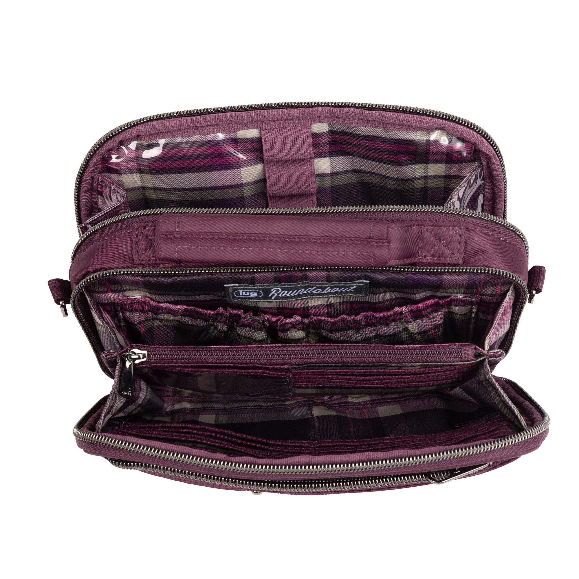 Legacy Collection Roundabout Crossbody Bag - WINE - 26730_LegacyRoundabout_Wine_Angle_06