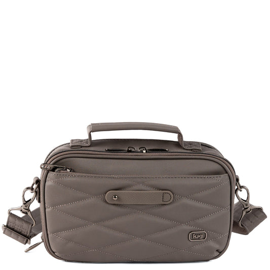 Legacy Collection Roundabout Satin Luxe VL Crossbody Bag - - 26733_LegacyRoundaboutSatinLuxe_StormGrey_Angle_01