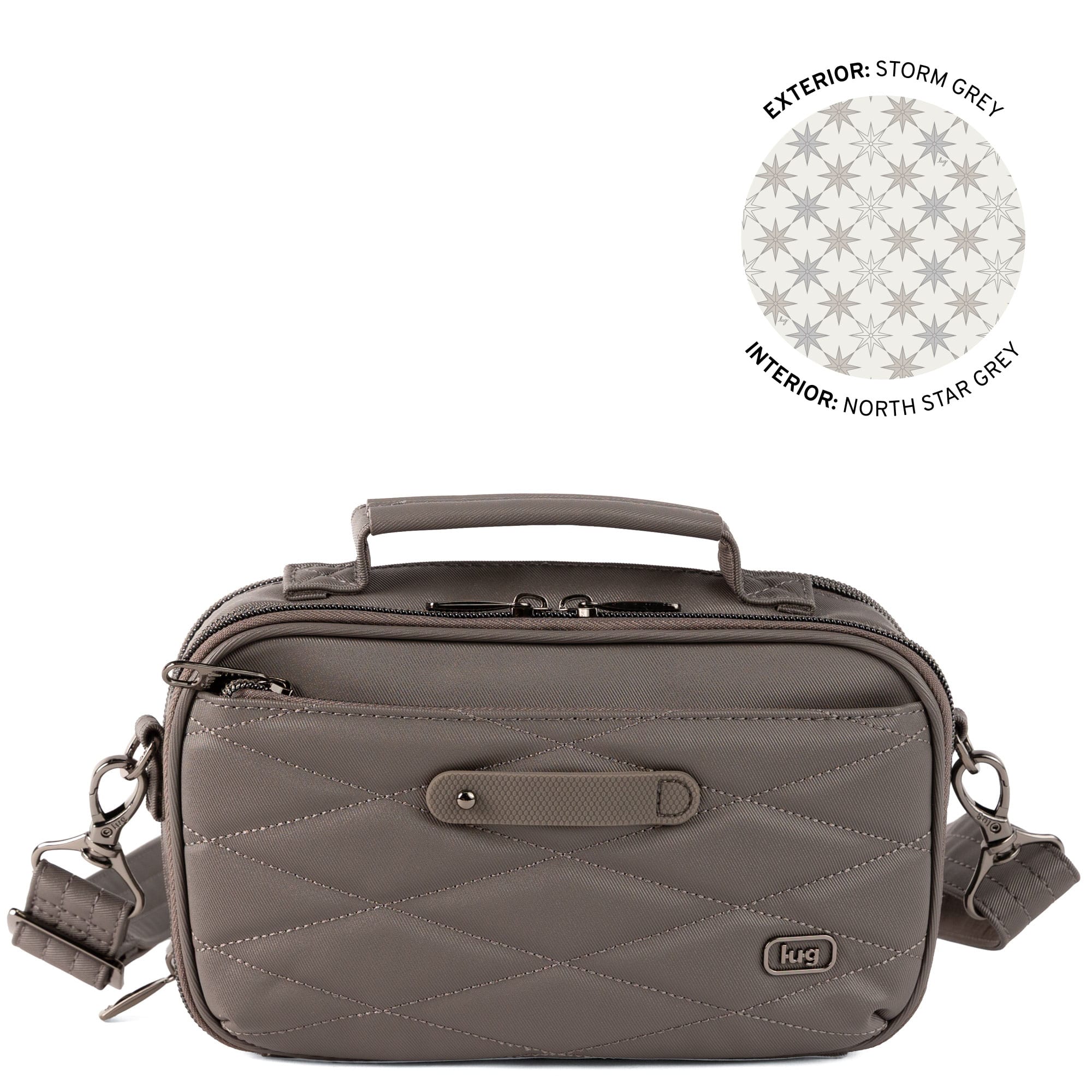 Legacy Collection Roundabout Satin Luxe VL Crossbody Bag - STORM GREY - 26733_LegacyRoundaboutSatinLuxe_StormGrey_Angle_01_cqk9oe