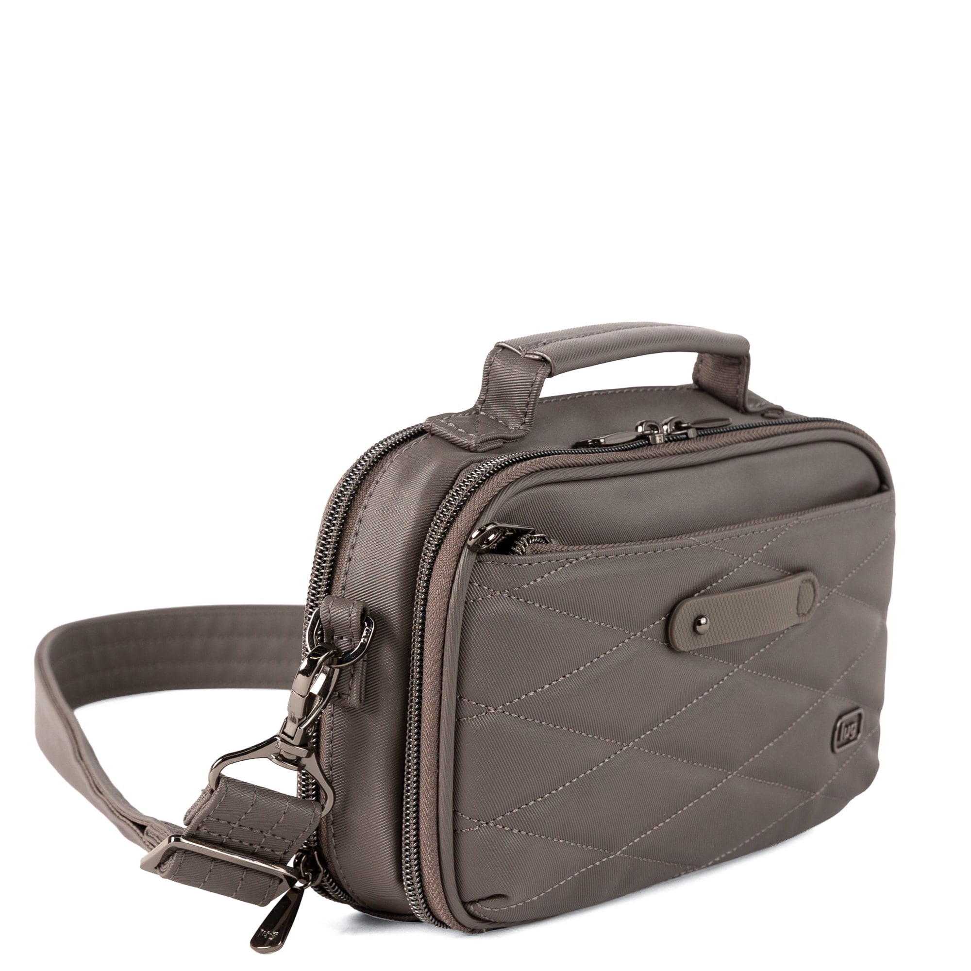 Legacy Collection Roundabout Satin Luxe VL Crossbody Bag - STORM GREY - 26733_LegacyRoundaboutSatinLuxe_StormGrey_Angle_02