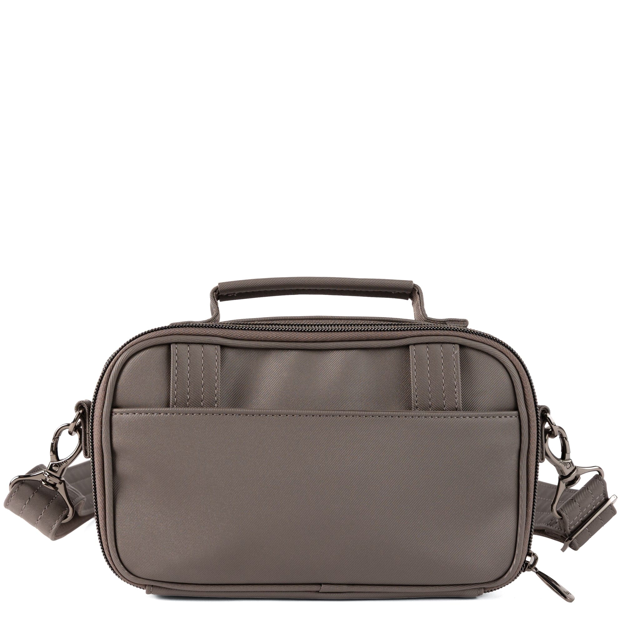 Legacy Collection Roundabout Satin Luxe VL Crossbody Bag - STORM GREY - 26733_LegacyRoundaboutSatinLuxe_StormGrey_Angle_04