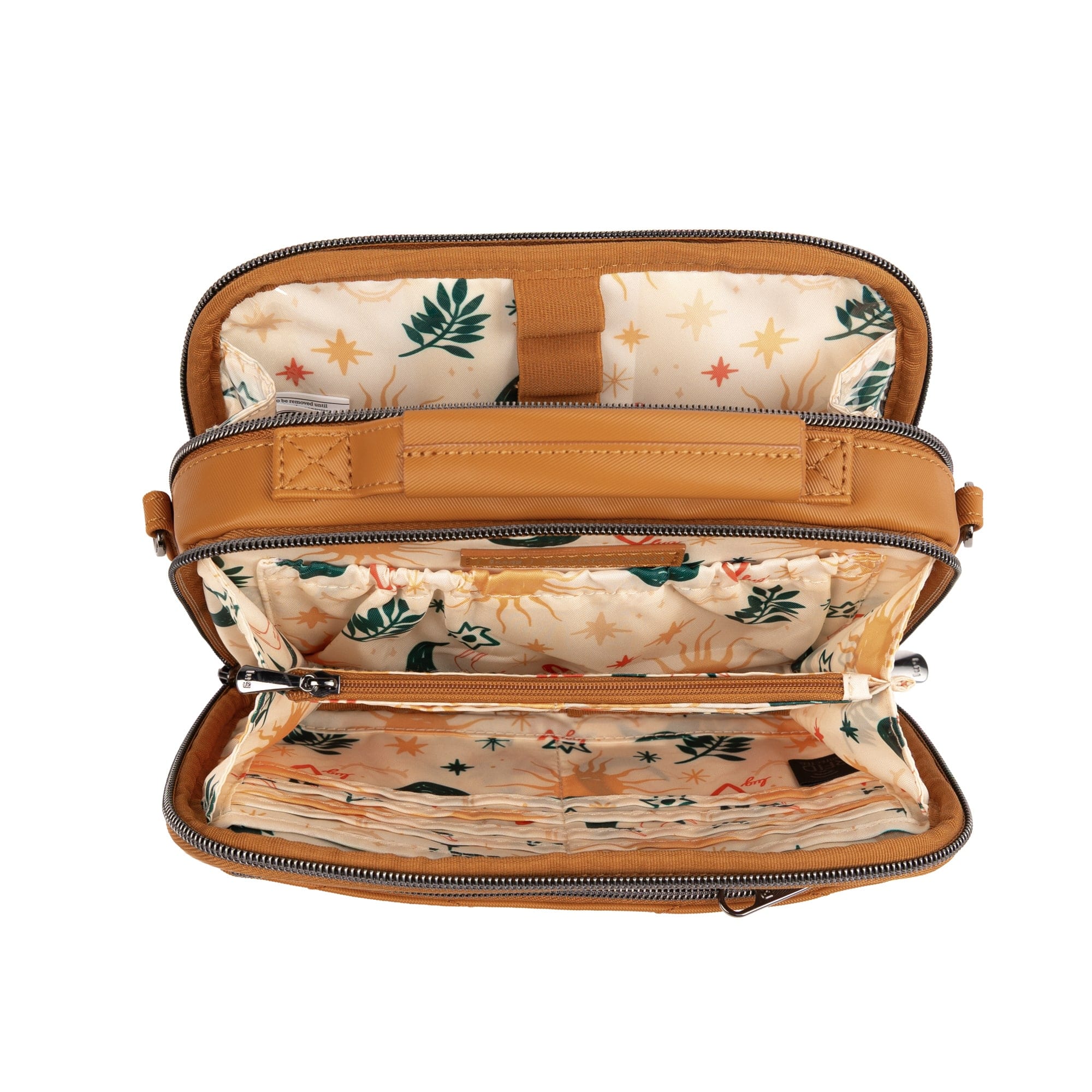 Legacy Collection Roundabout Satin Luxe VL Crossbody Bag - CAPPUCCINO - 26735_LegacyRoundaboutSatinLuxe_Cappuccino_Angle_06