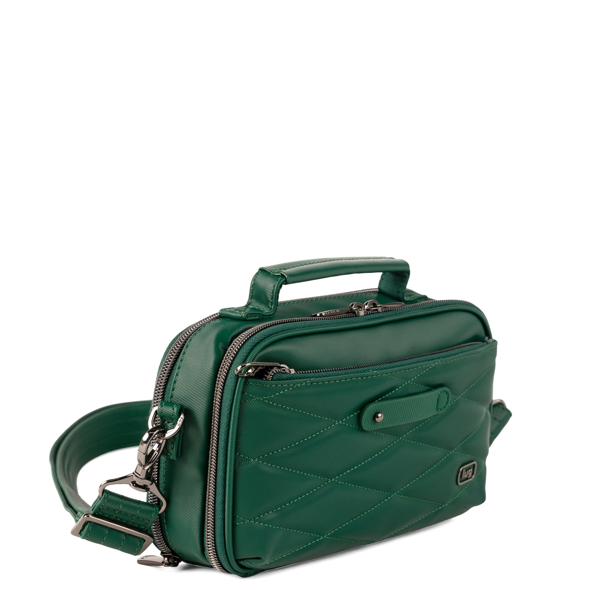 Legacy Collection Roundabout Satin Luxe VL Crossbody Bag - WICKEDLY GREEN - 26736_LegacyRoundaboutSatinLuxe_WickedlyGreen_Angle_02