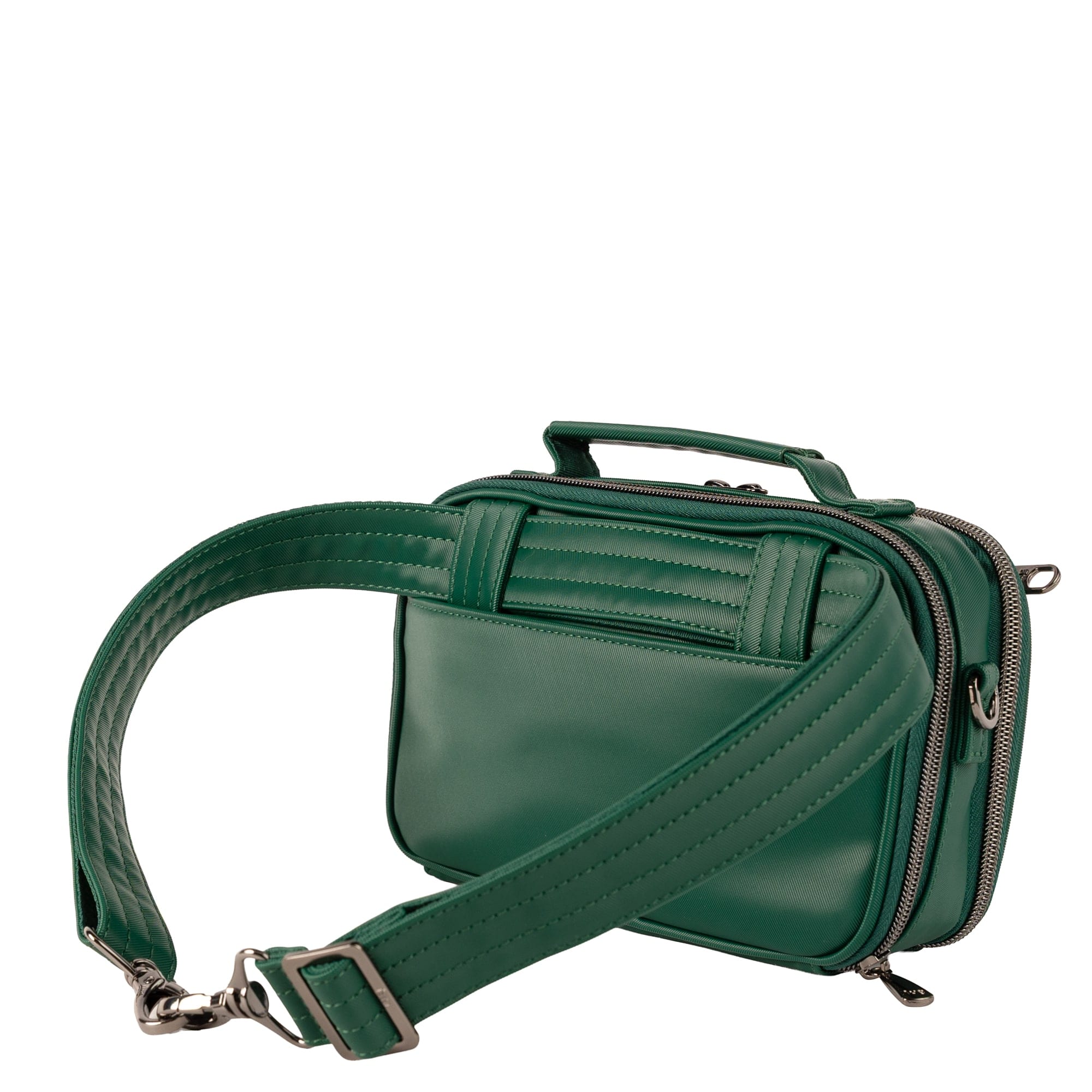 Legacy Collection Roundabout Satin Luxe VL Crossbody Bag - WICKEDLY GREEN - 26736_LegacyRoundaboutSatinLuxe_WickedlyGreen_Angle_05