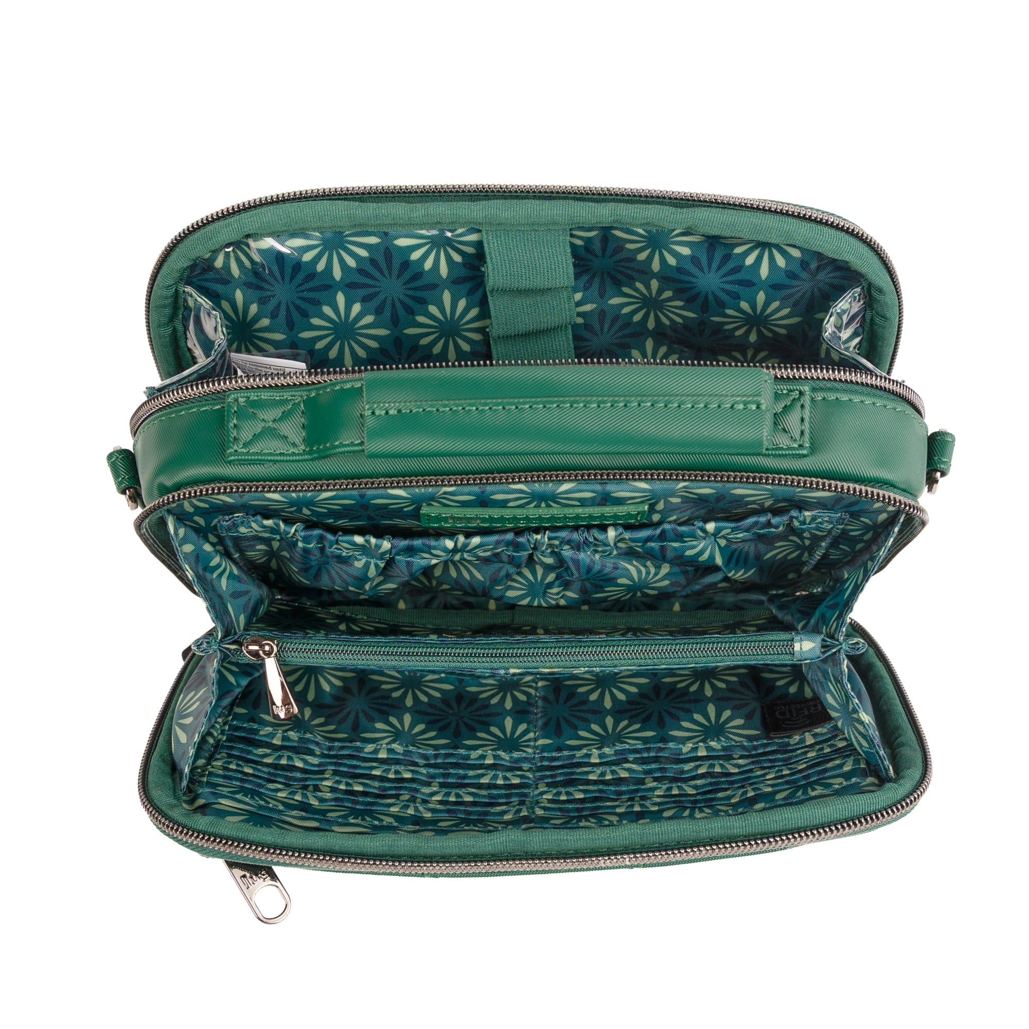 Legacy Collection Roundabout Satin Luxe VL Crossbody Bag - WICKEDLY GREEN - 26736_LegacyRoundaboutSatinLuxe_WickedlyGreen_Angle_06