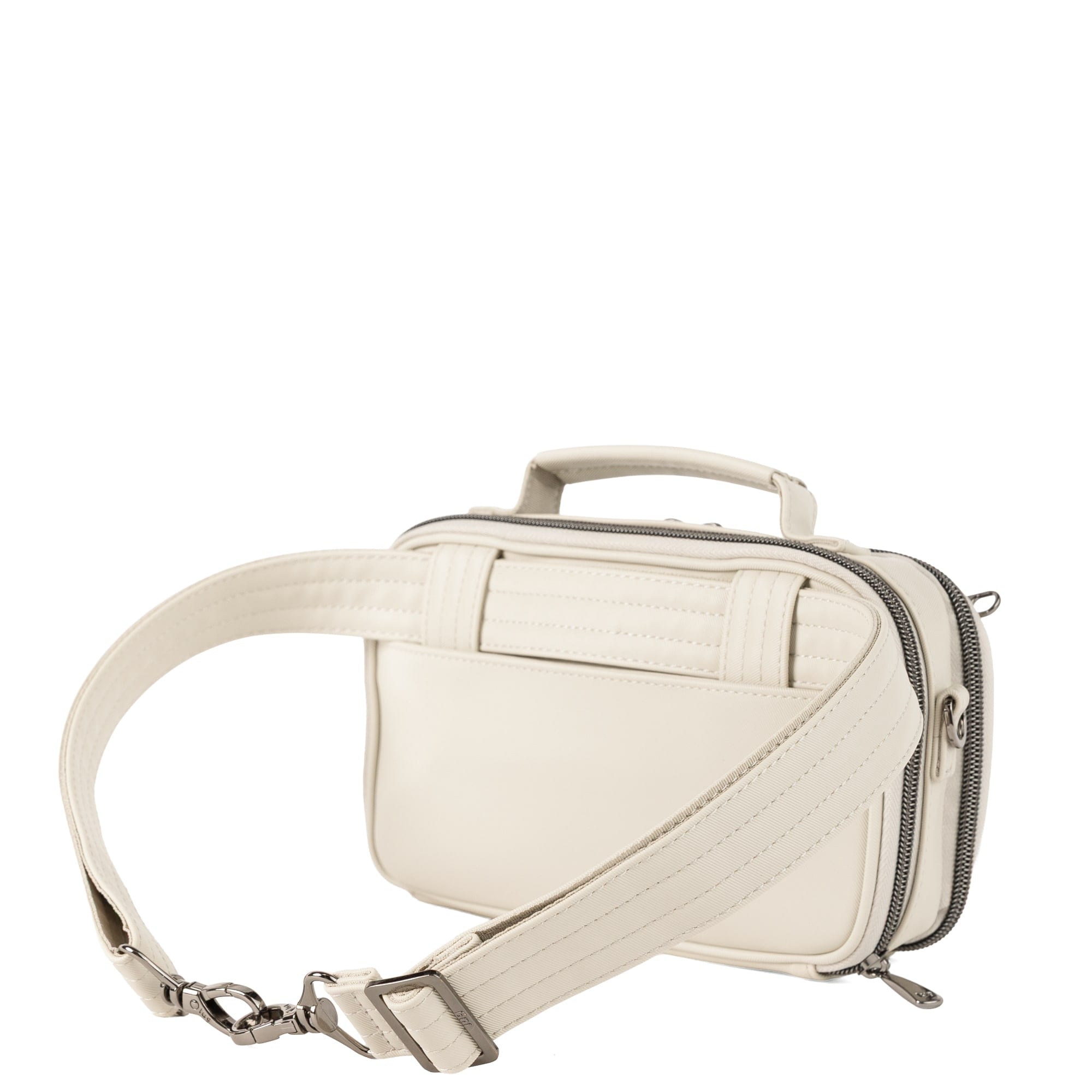 Legacy Collection Roundabout Satin Luxe VL Crossbody Bag - PEBBLE - 26737_LegacyRoundaboutSatinLuxe_Pebble_Angle_05