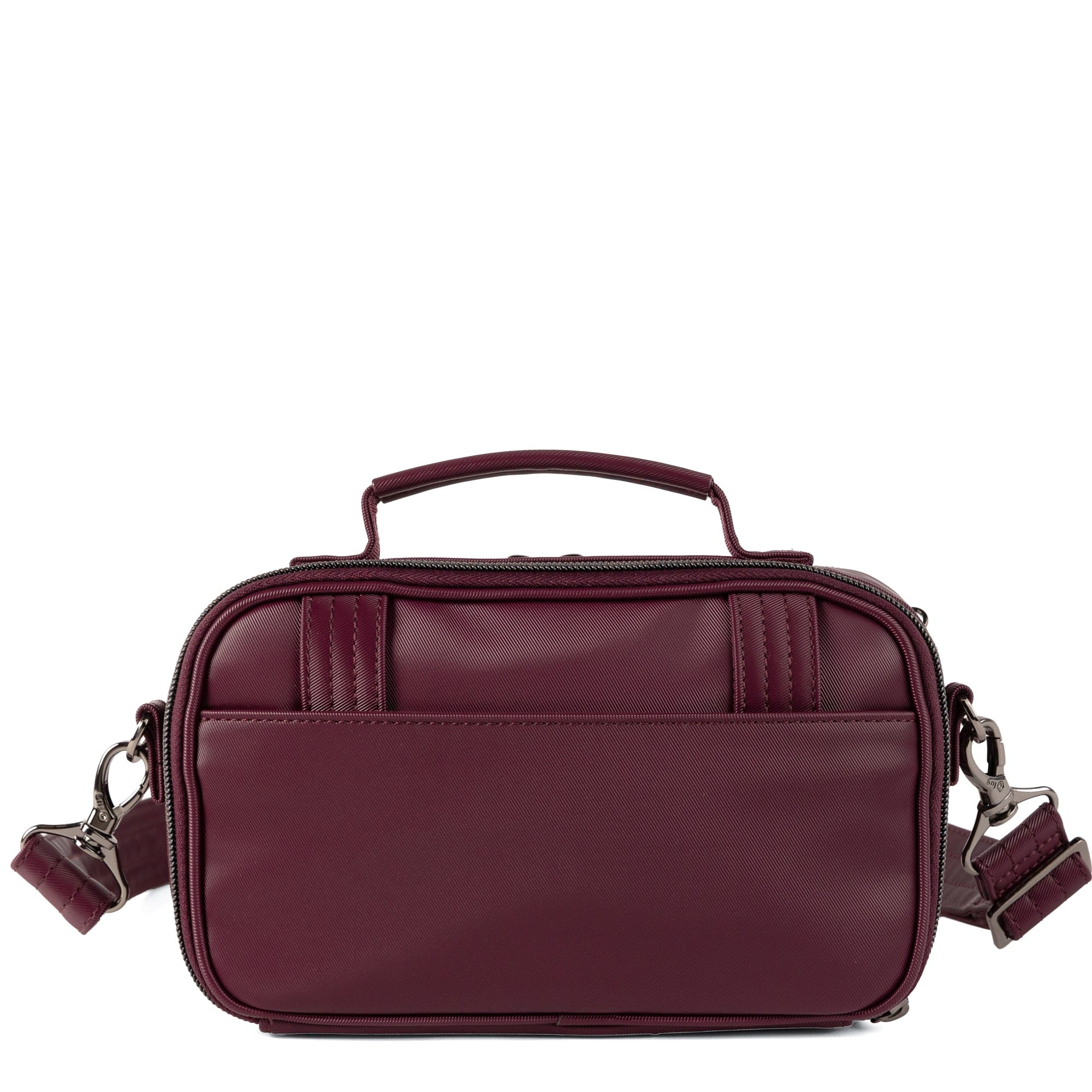 Legacy Collection Roundabout Satin Luxe VL Crossbody Bag - WINE - 26738_LegacyRoundaboutSatinLuxe_Wine_Angle_04
