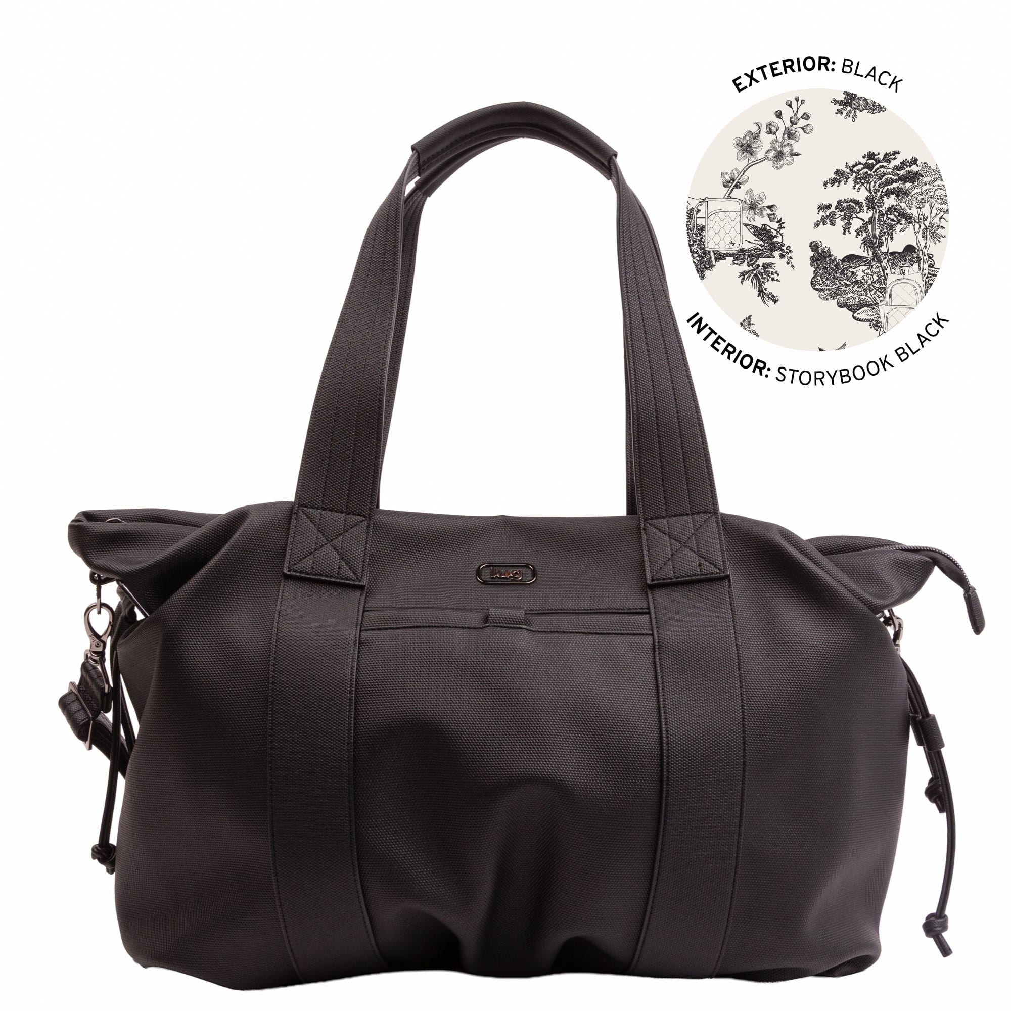 Piper Matte Luxe VL Hobo Tote Bag - BLACK 2 - 26759_PiperML_Black_Angle_01