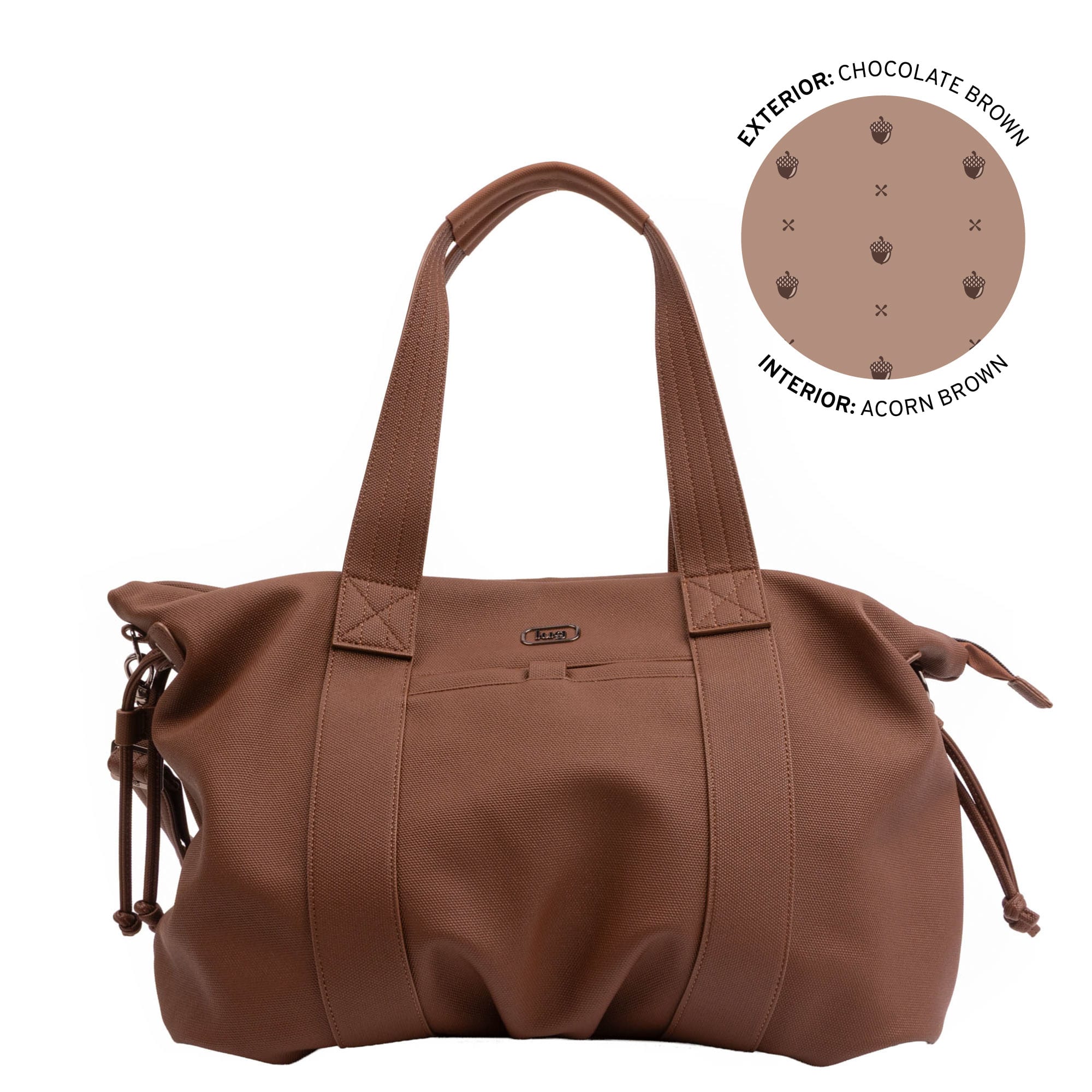 Piper Matte Luxe VL Hobo Tote Bag - CHOCOLATE BROWN - 26760_PiperML_ChocolateBrown_Angle_01