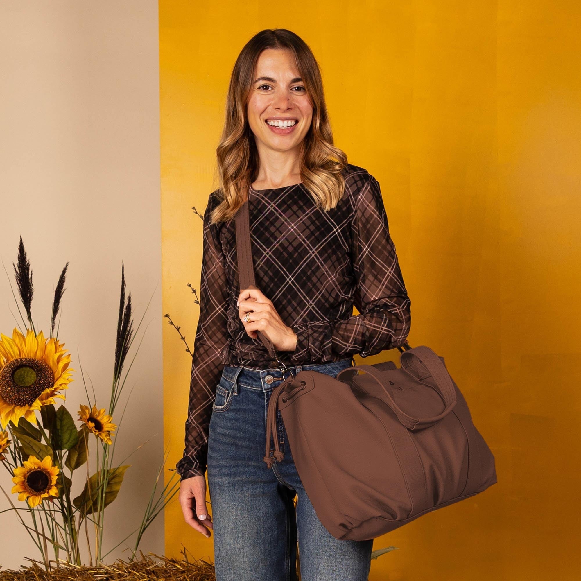 Piper Matte Luxe VL Hobo Tote Bag - - 26760_PiperML_ChocolateBrown__Hover