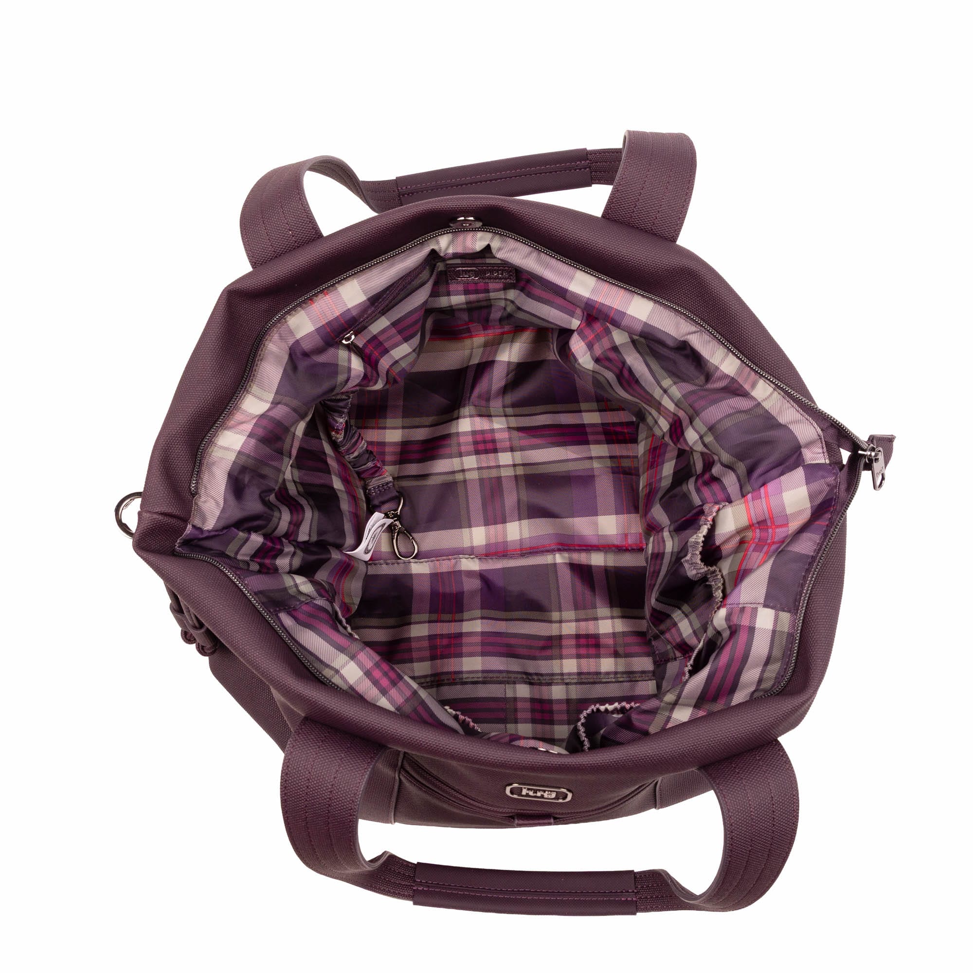 Piper Matte Luxe VL Hobo Tote Bag - PLUM - 26761_PiperML_Plum_Angle_05