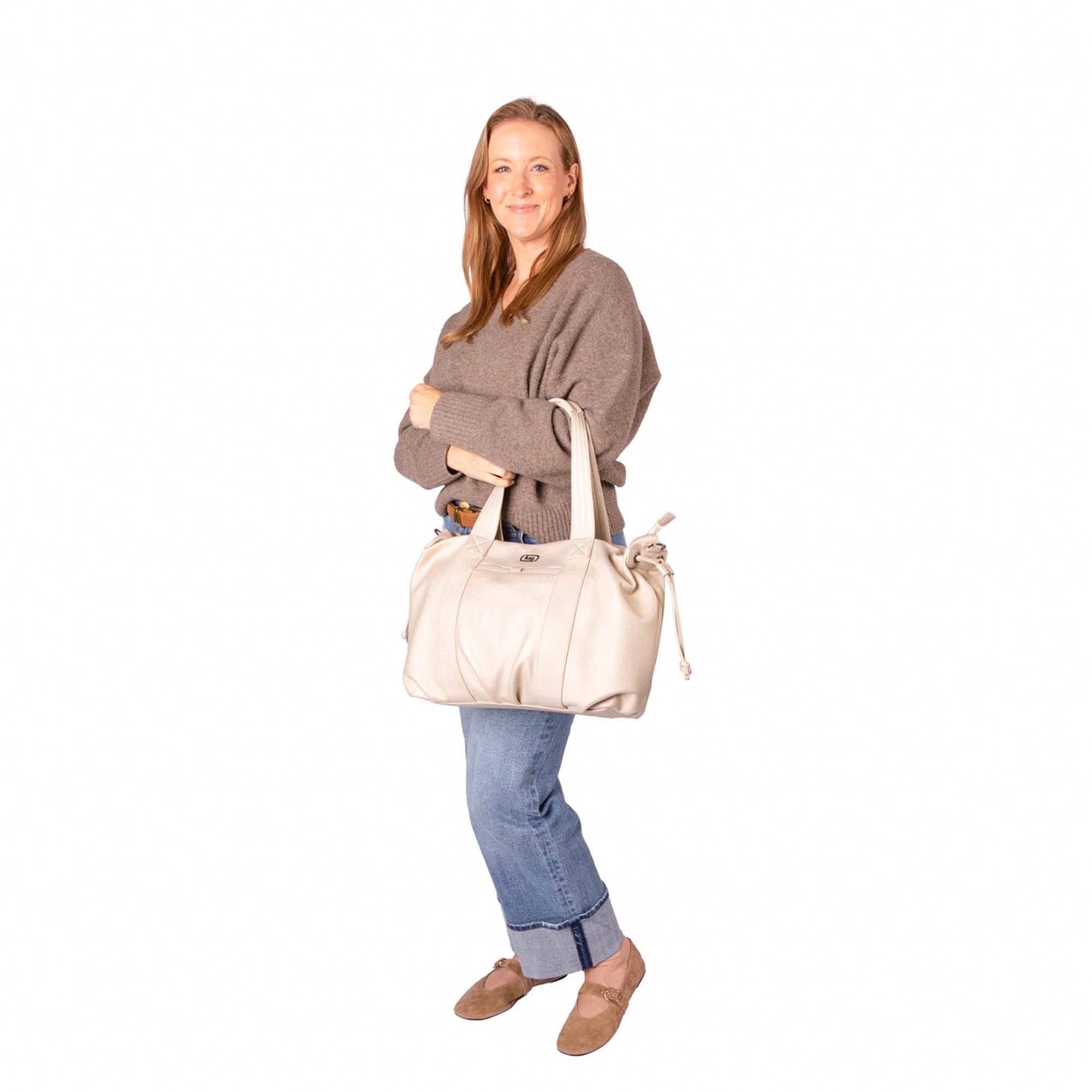 Piper Matte Luxe VL Hobo Tote Bag - - 26767_PiperML_MetallicChampagne_BagProportion_02