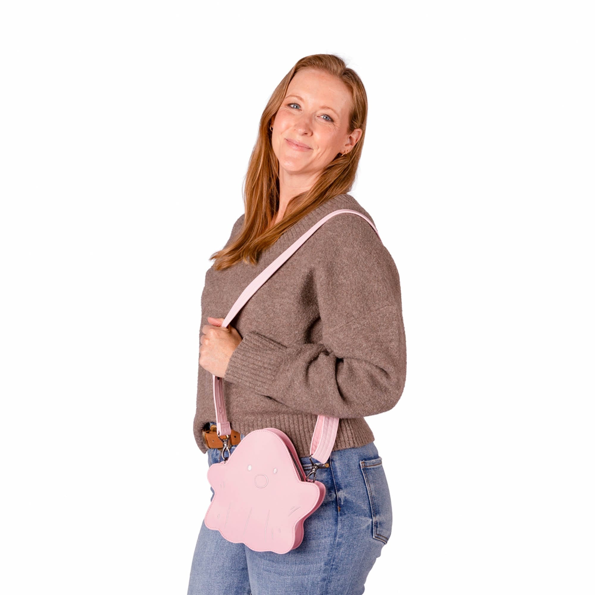 Boo Satin Luxe VL Ghost Crossbody Bag - - 26791_BooSatinLuxe_BubblePink_BagProportion_02