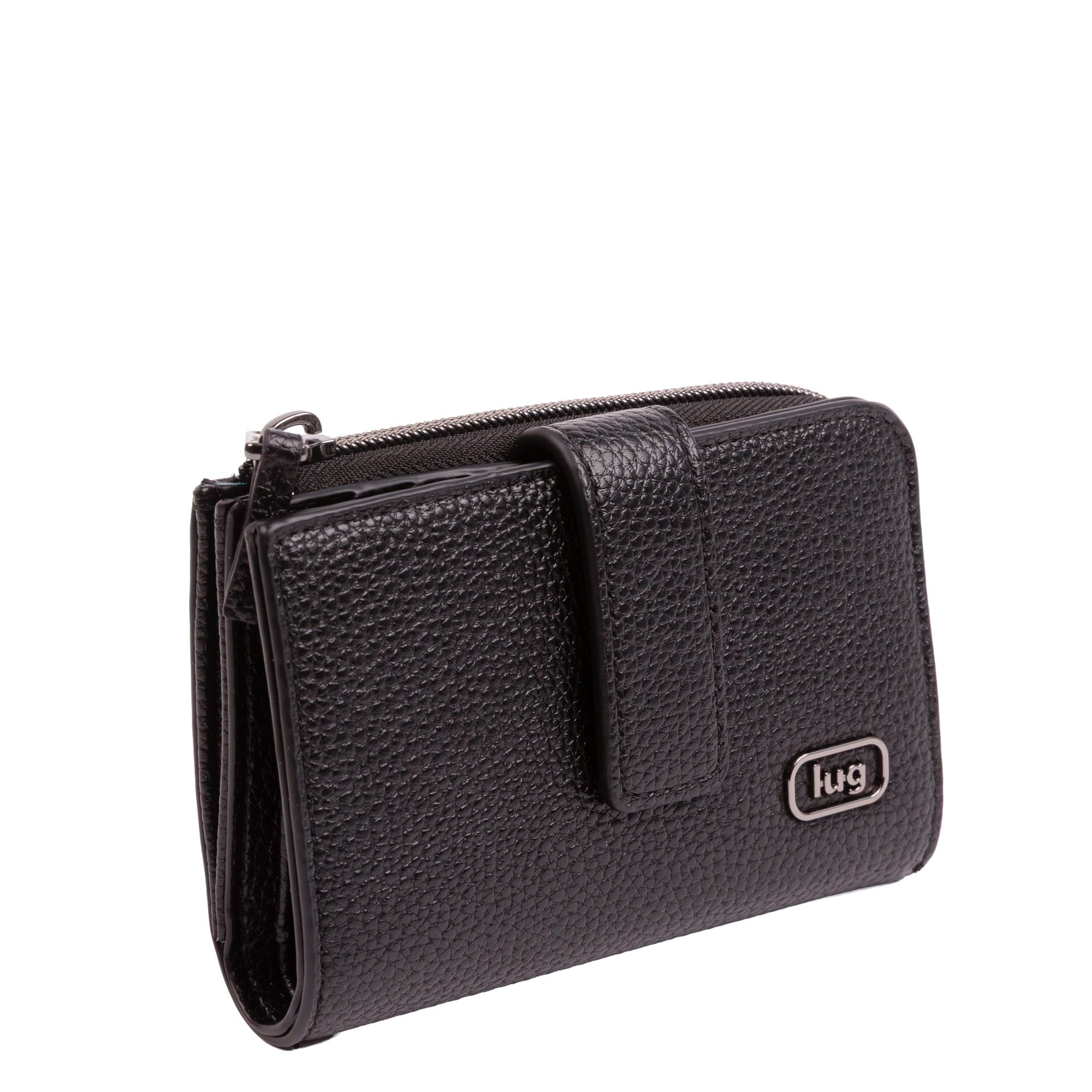 TWiNSAUCE x Lug Snappy Classic VL RFID Wallet - - 26871_LUGxTWiNSAUCE_SnappyVL_Black_Angle_02