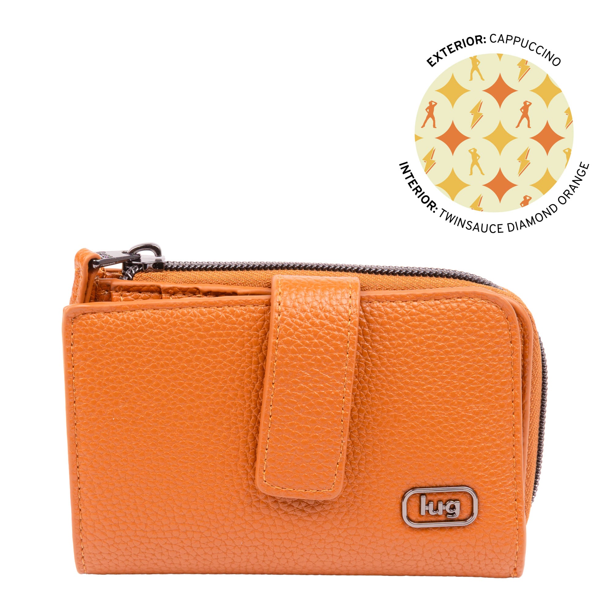 TWiNSAUCE x Lug Snappy Classic VL RFID Wallet - - 26872_LUGxTWiNSAUCE_SnappyVL_Cappuccino_Angle_01