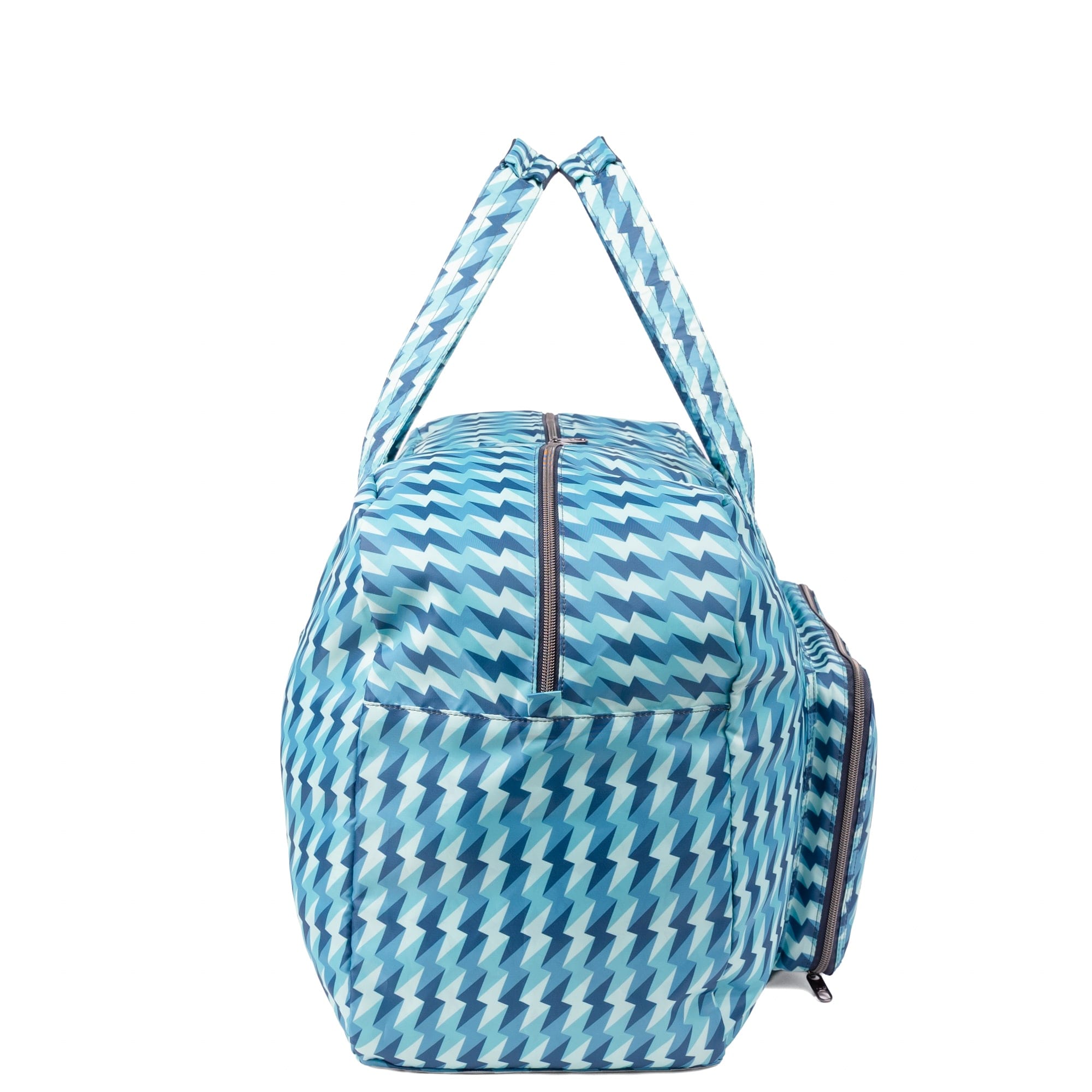 TWiNSAUCE x Lug Bossa Nova 2 Packable Duffel - - 26907_LUGxTWiNSAUCE_BossaNova2_BoltBlue_Angle_03