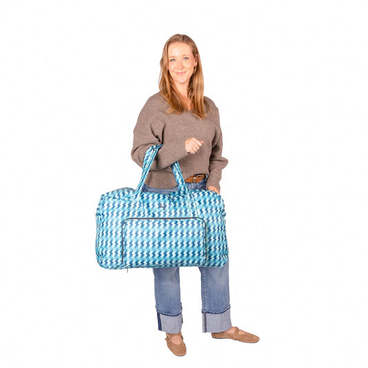 TWiNSAUCE x Lug Bossa Nova 2 Packable Duffel - - 26907_LUGxTWiNSAUCE_BossaNova2_BoltBlue_BagProportion_01