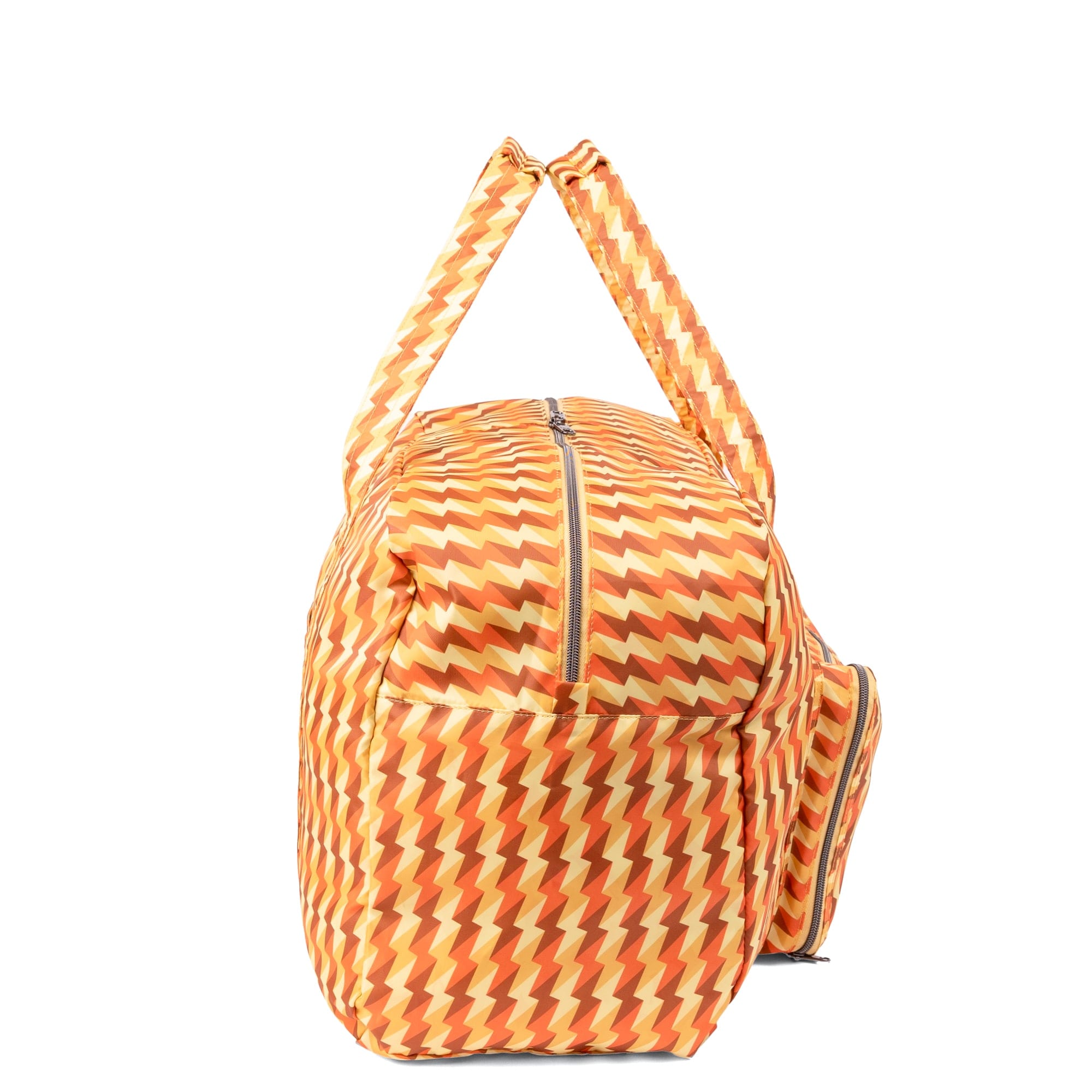 TWiNSAUCE x Lug Bossa Nova 2 Packable Duffel - - 26908_LUGxTWiNSAUCE_BossaNova2_BoltOrange_Angle_03