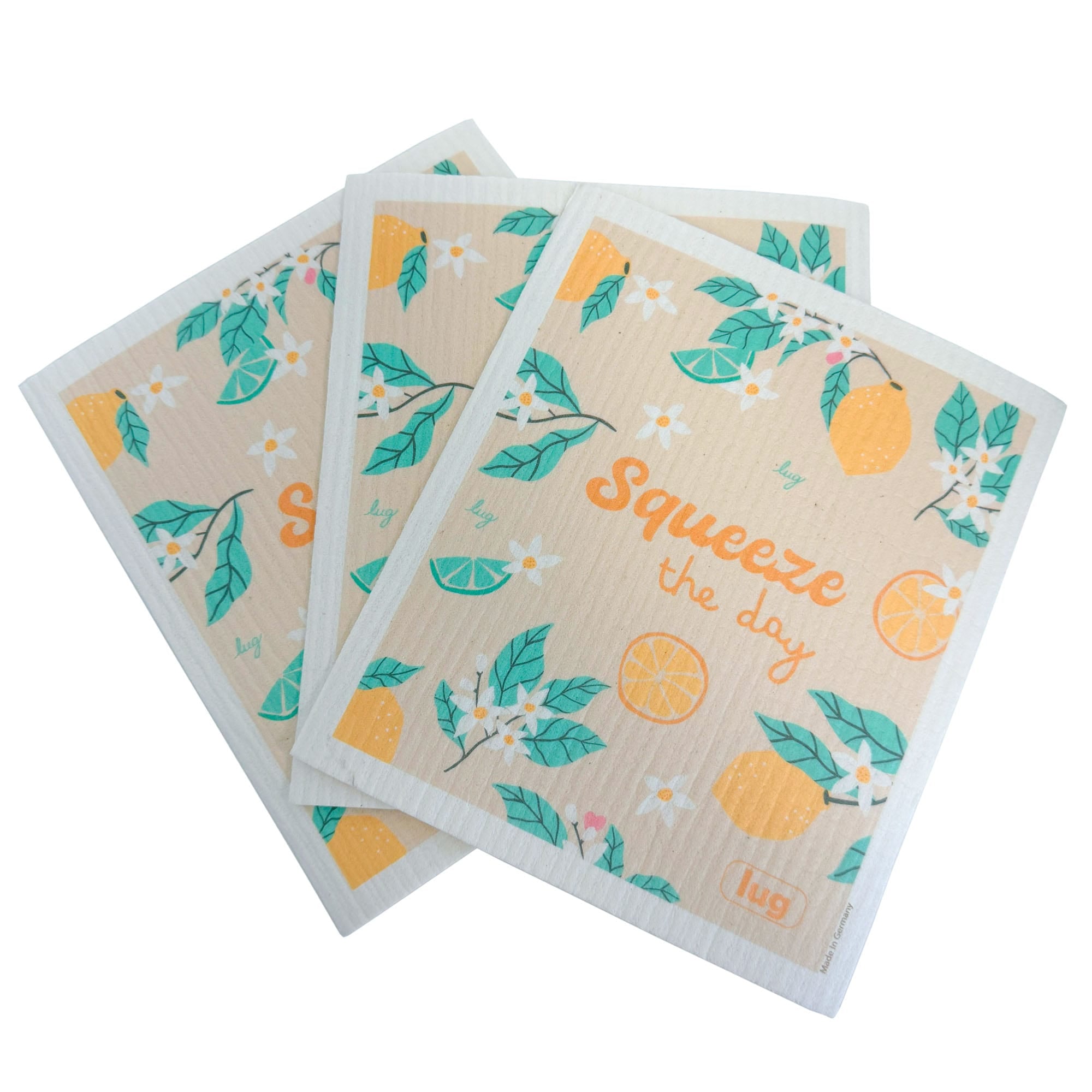 Swedish Dishcloth - SQUEEZE THE DAY - 26944_SwedishDishclothes_SqueezeTheDay_Angle_02
