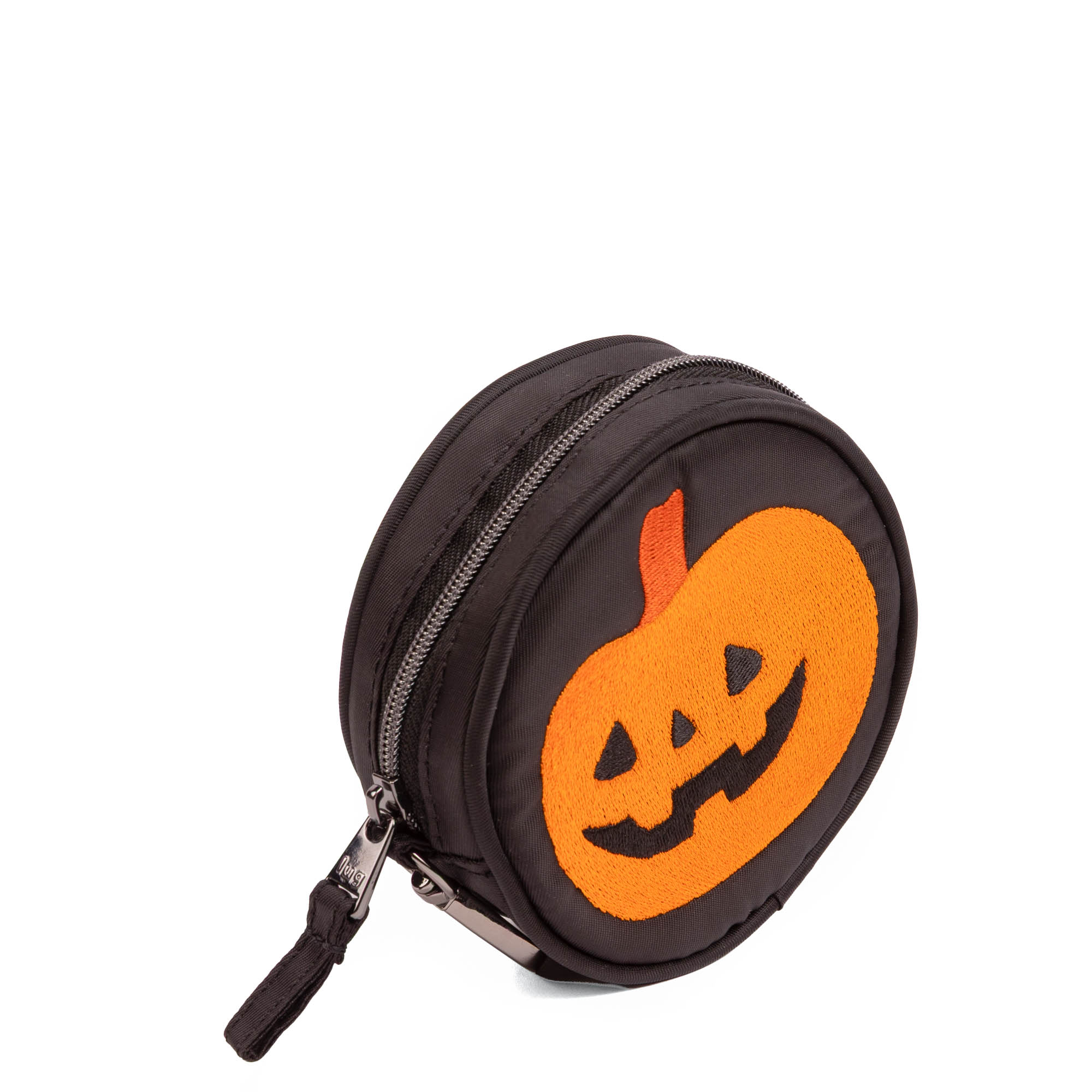 Crawler Friends Zipper Pouch - PUMPKIN BLACK - 26965_CrawlerFriendsPouch_Pumpkin_Angle_02