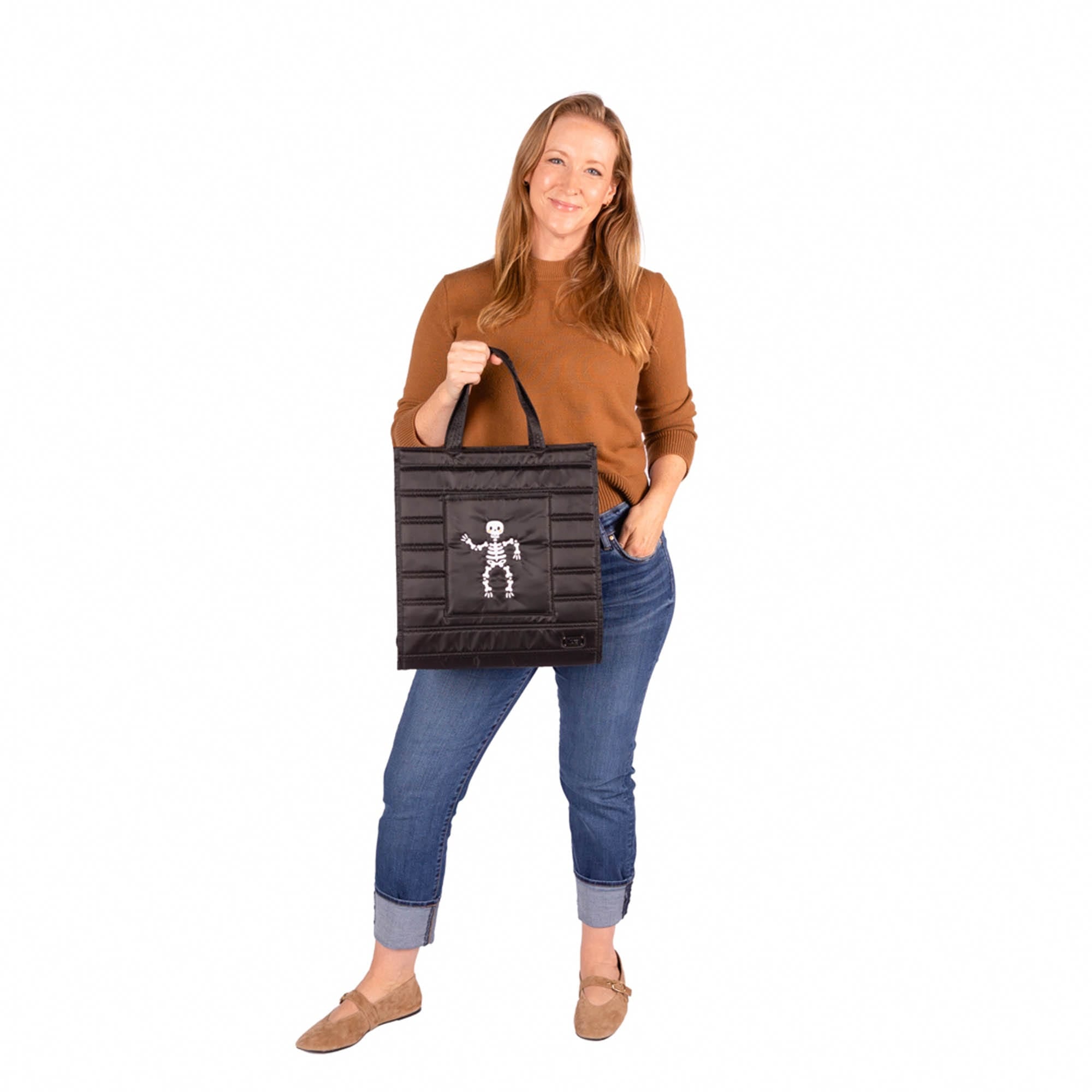 Halloween Runner Tote - - 26998_Runner1pc_Skeleton_BagProportion_01