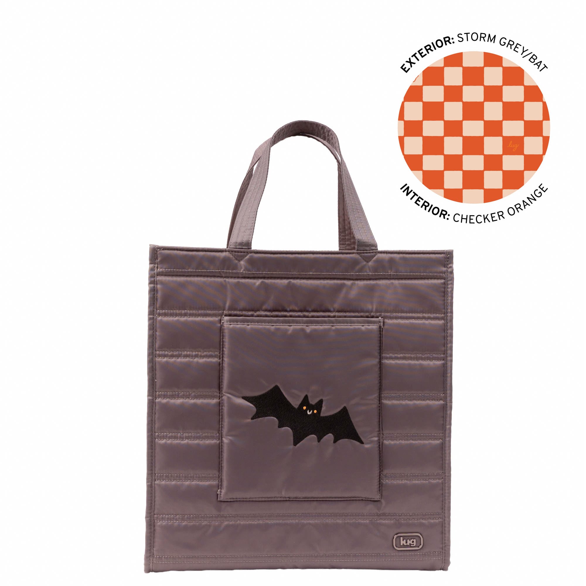 Halloween Runner Tote - BAT STORM GREY - 26999_Runner1pc_Bat_Angle_01
