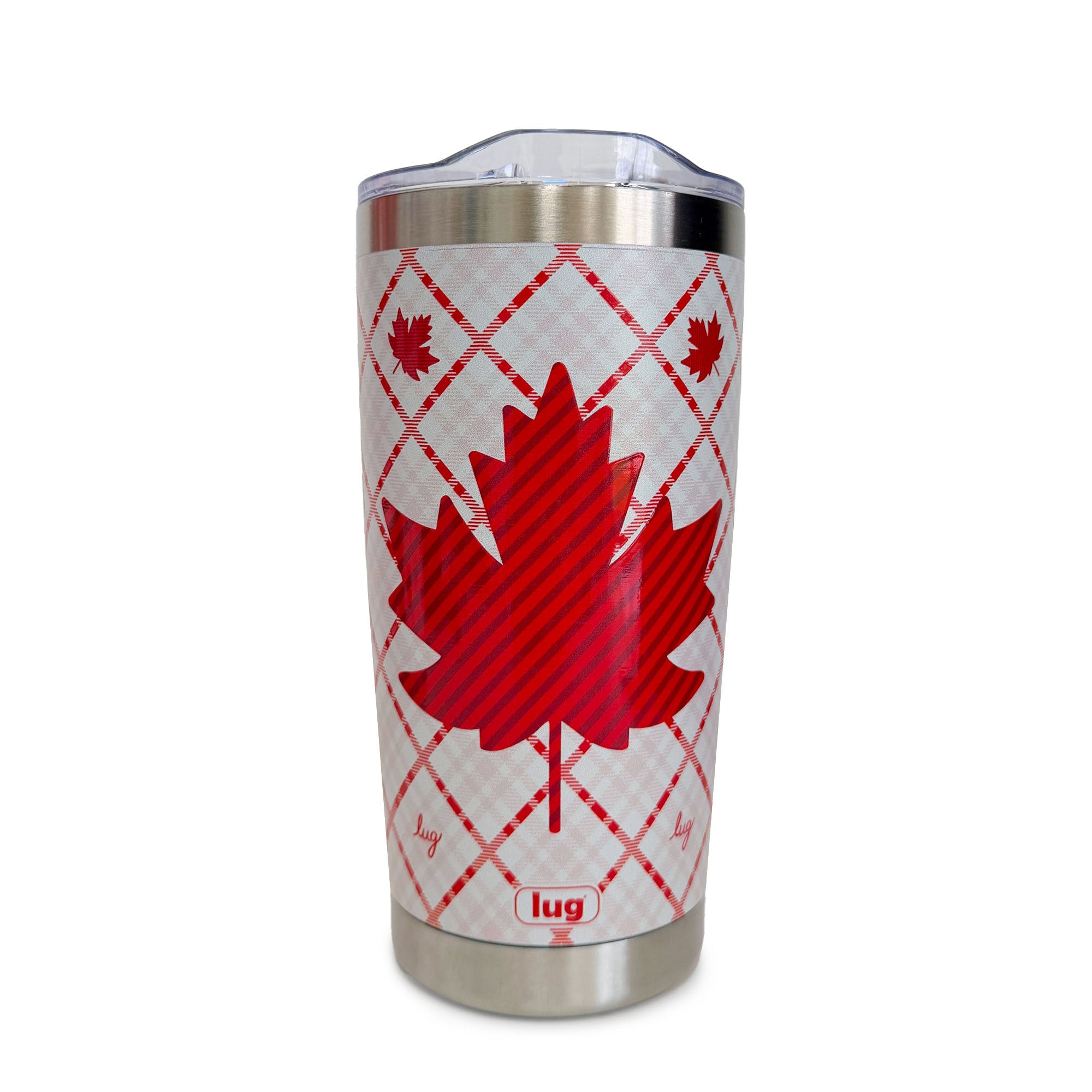 Guzzle Tumbler - MAPLE PLAID - 27022_Guzzle_MaplePlaid_Angle_01