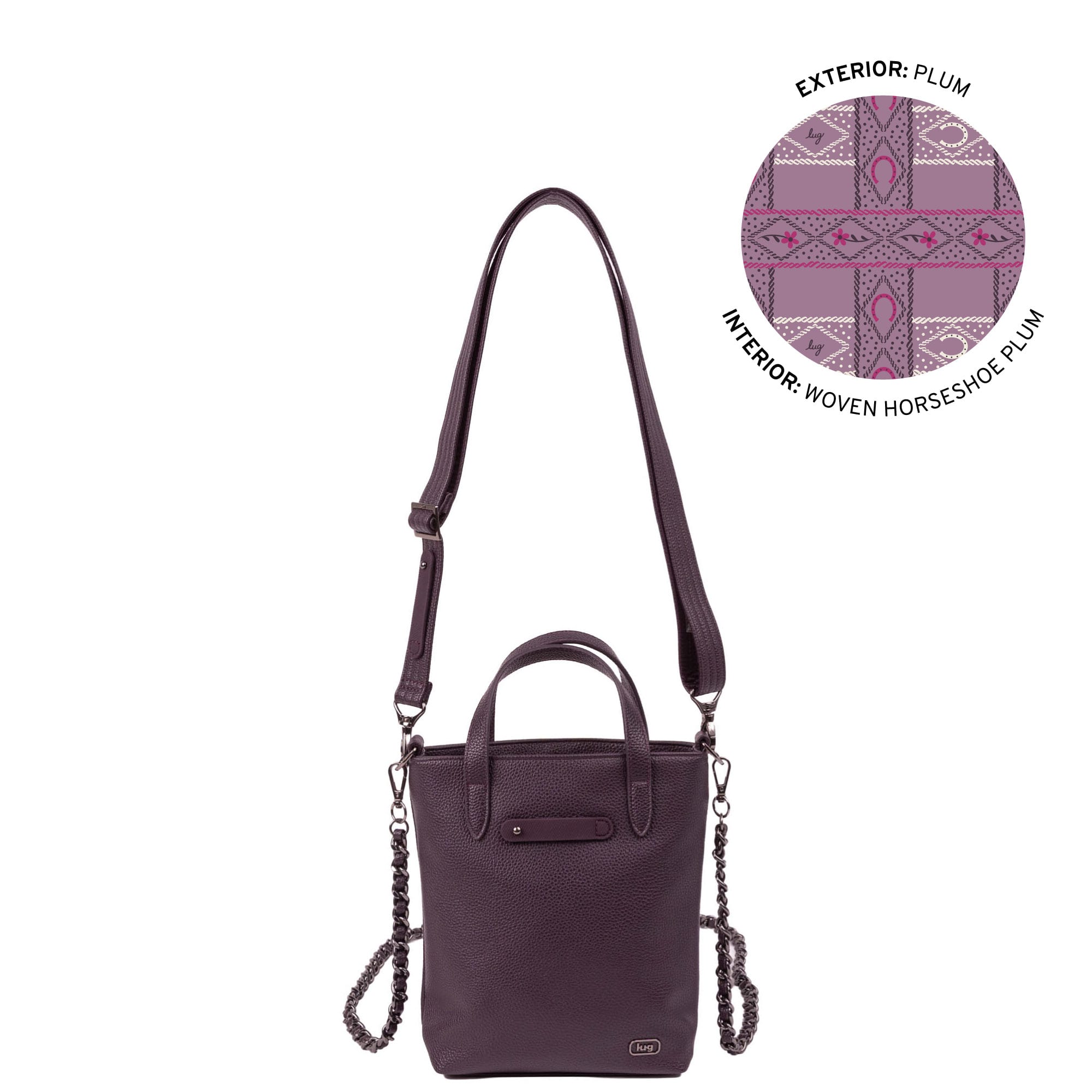 Side Step Classic VL Crossbody Bag - PLUM - 27113_SideStepVL_Plum_Angle_01