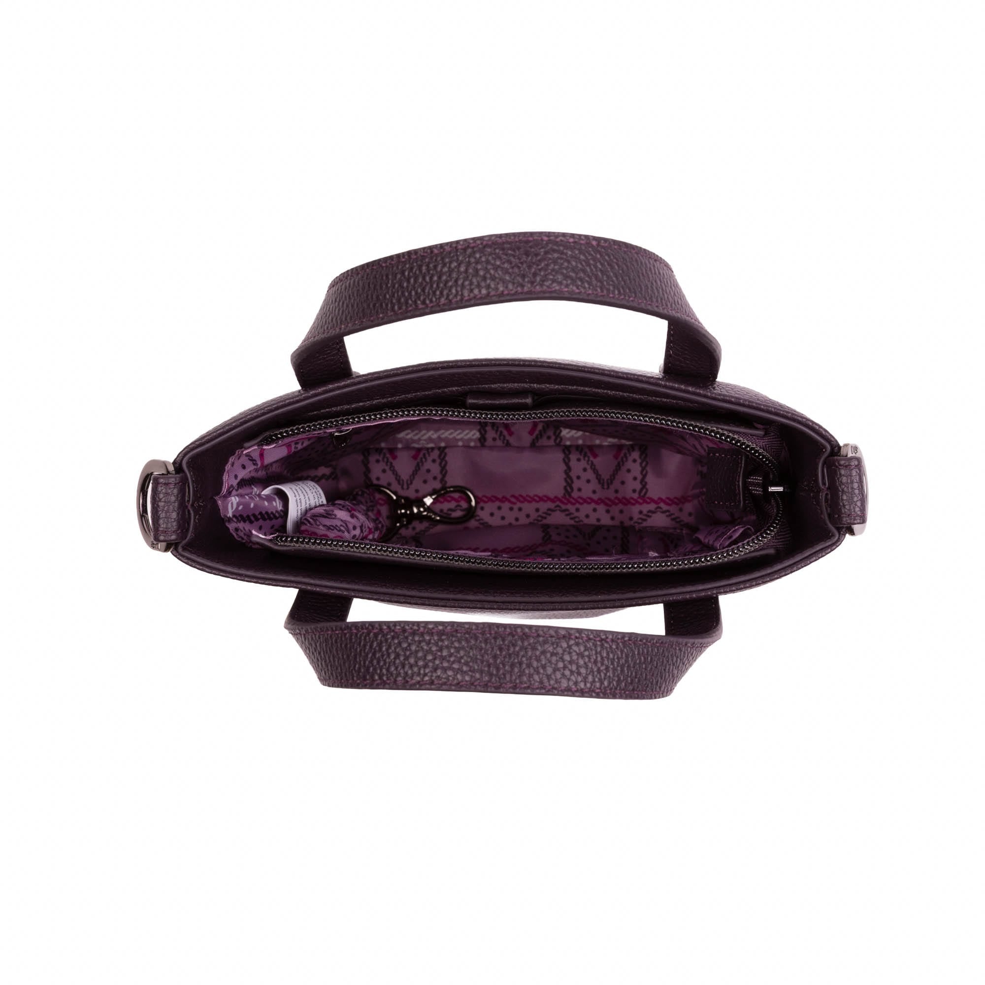Side Step Classic VL Crossbody Bag - PLUM - 27113_SideStepVL_Plum_Angle_05