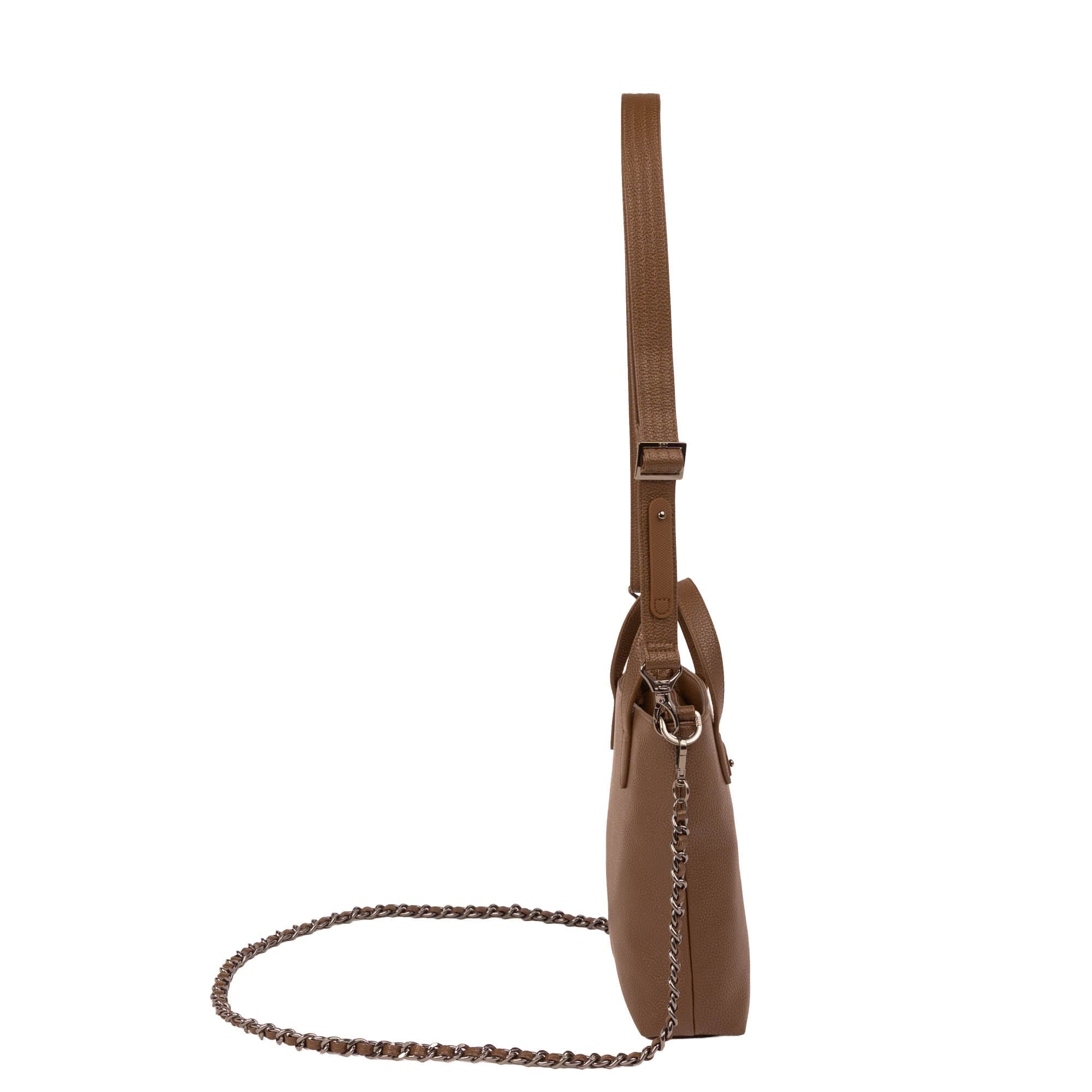 Side Step Classic VL Crossbody Bag - CHOCOLATE BROWN - 27114_SideStepVL_ChocolateBrown_Angle_03