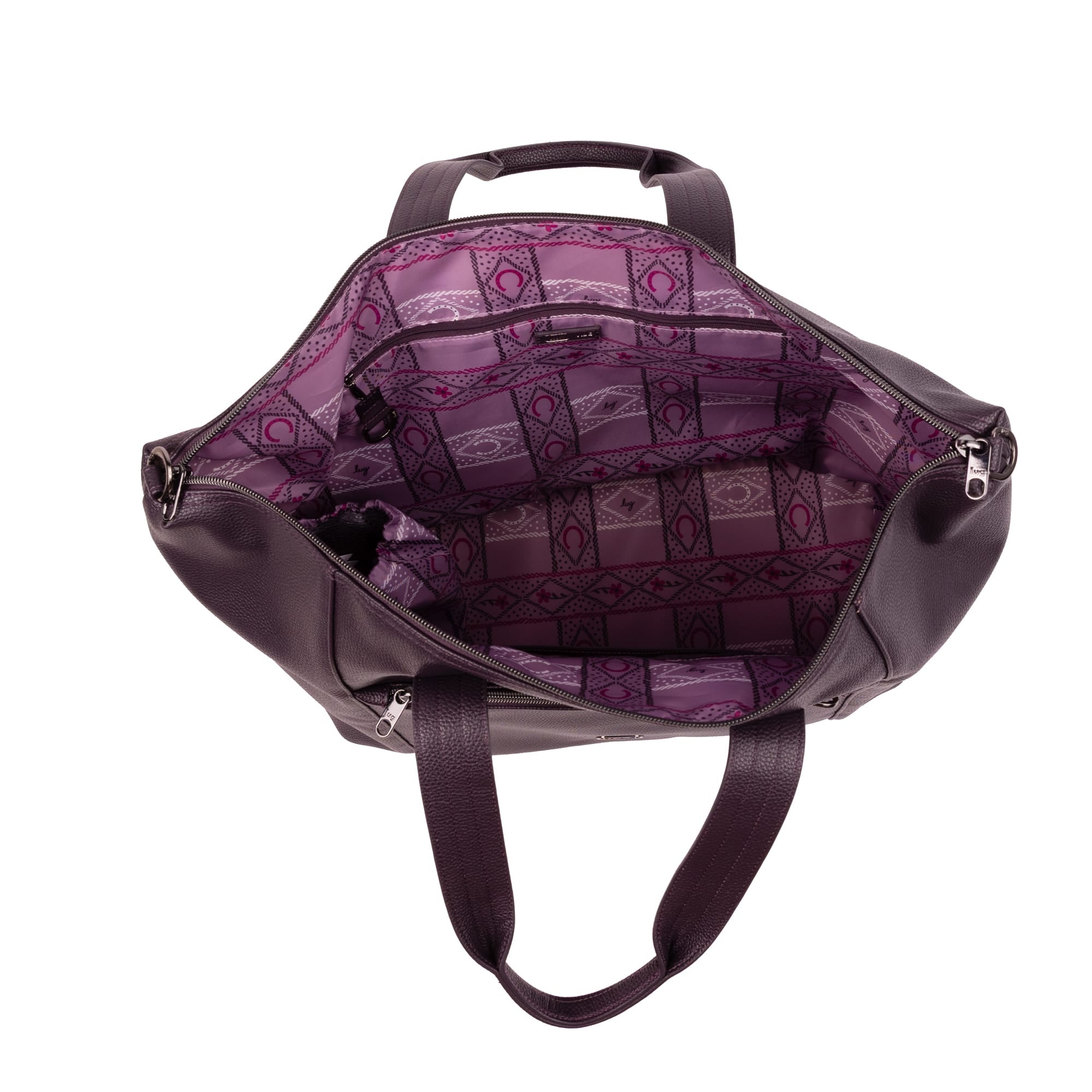 Vibe Classic VL Oversized Carry-All Tote - PLUM - 27119_VibeVL_Plum_Angle_05