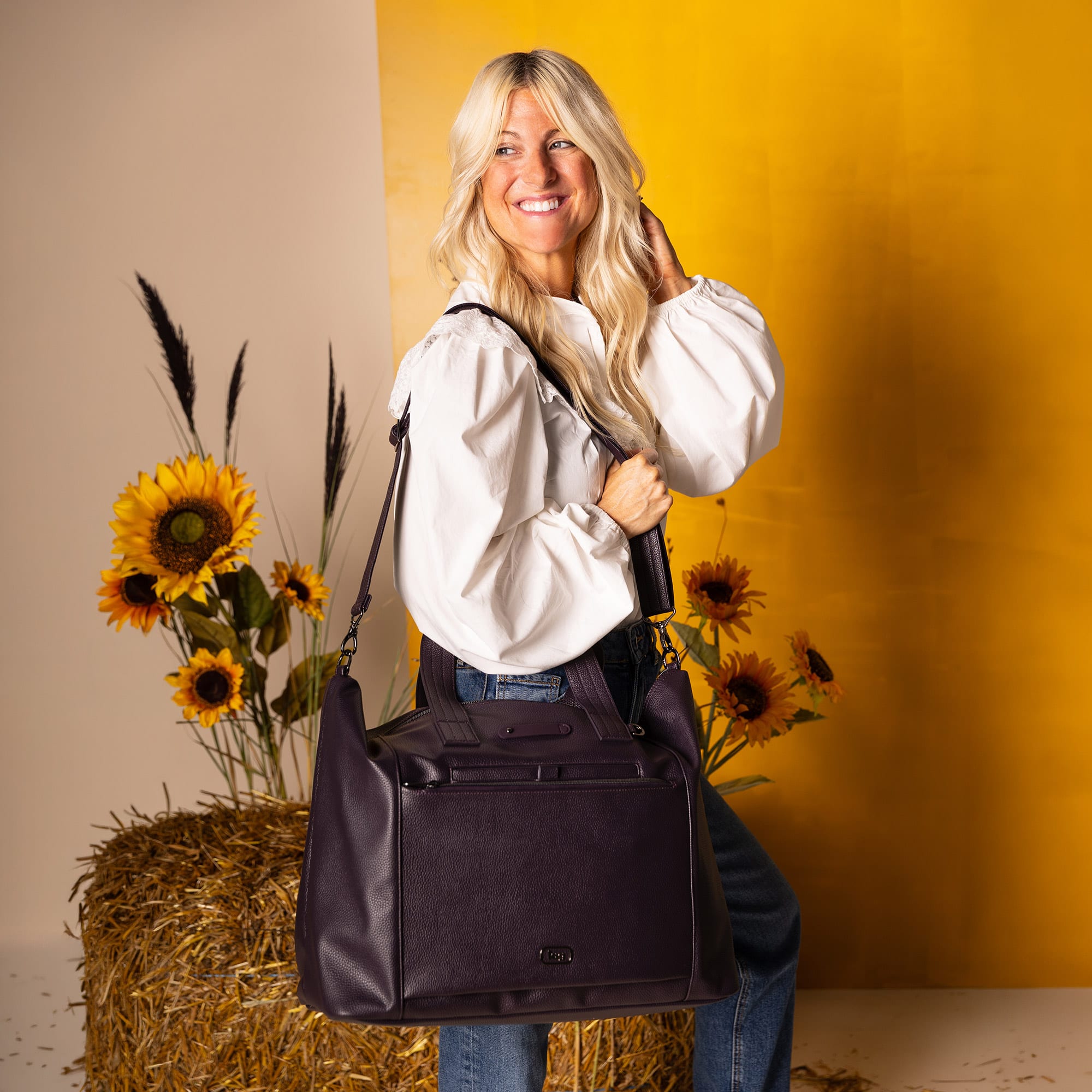 Vibe Classic VL Oversized Carry-All Tote - - 27119_VibeVL_Plum_Hover