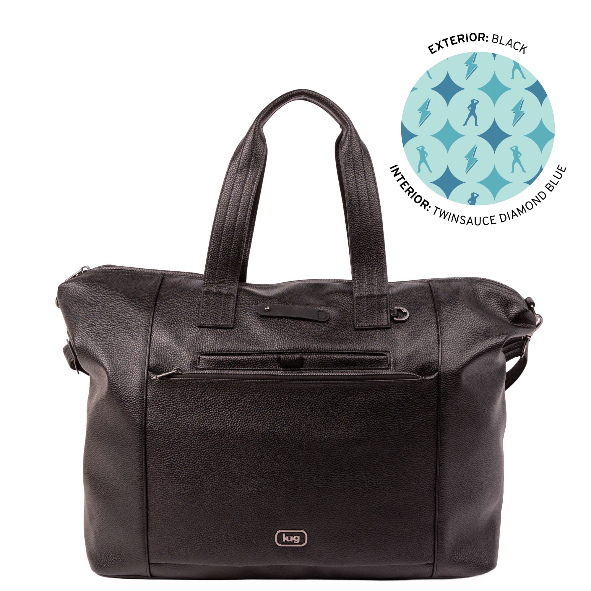 TWiNSAUCE x Lug Vibe Classic VL Oversized Carry-All Tote - - 27122_LUGxTWiNSAUCE_VibeVL_Black_Angle_01