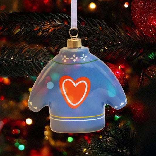 Ceramic Sweater Ornament - BLUE SWEATER - 30bde88f-ddbb-4fc8-8775-1ebf5da360ab