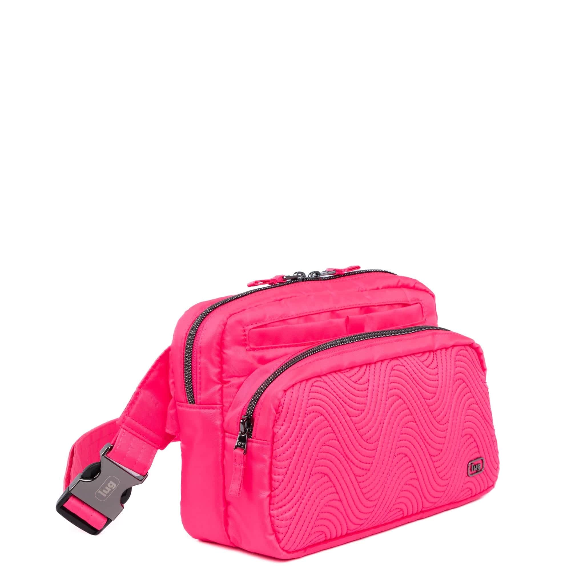 Double Back Belt Bag - MAGENTA - 38f47cbe-2cd9-4e72-b5af-c9aa3130486c