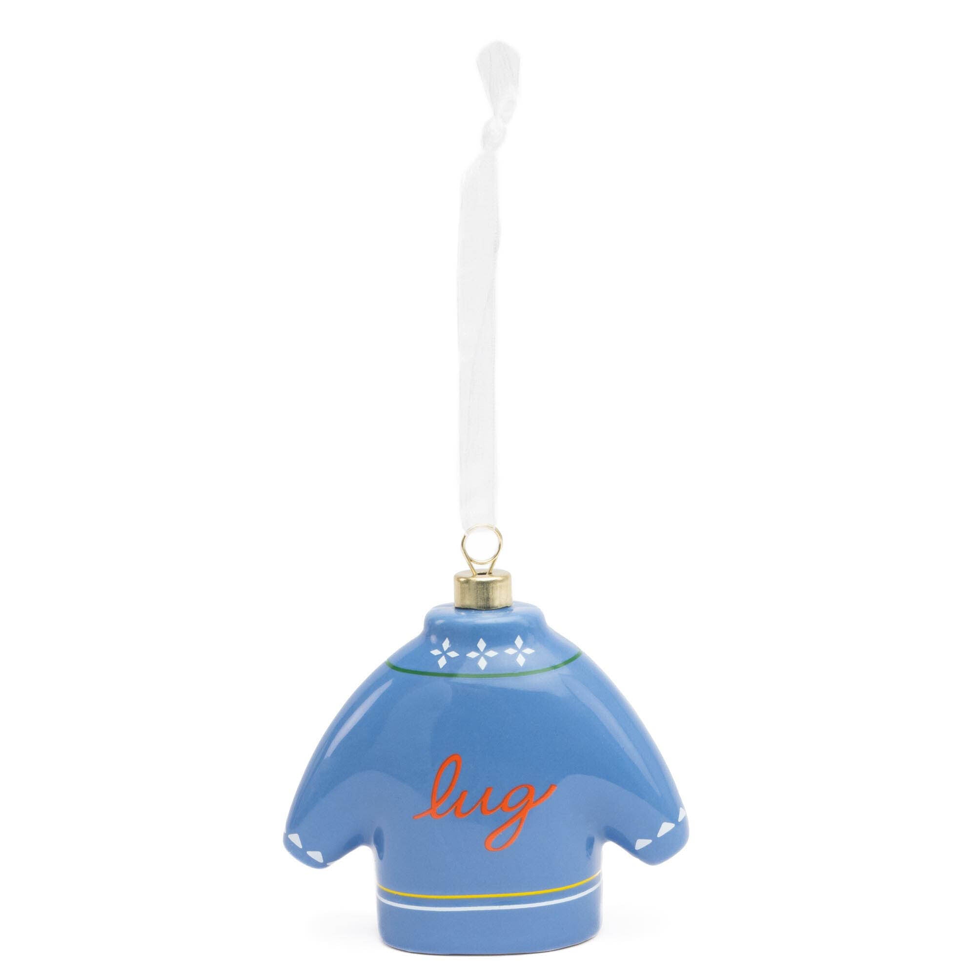 Ceramic Sweater Ornament - BLUE SWEATER - 55bfdb1f-4490-4fe0-aeb0-b1bbd1cfa37b