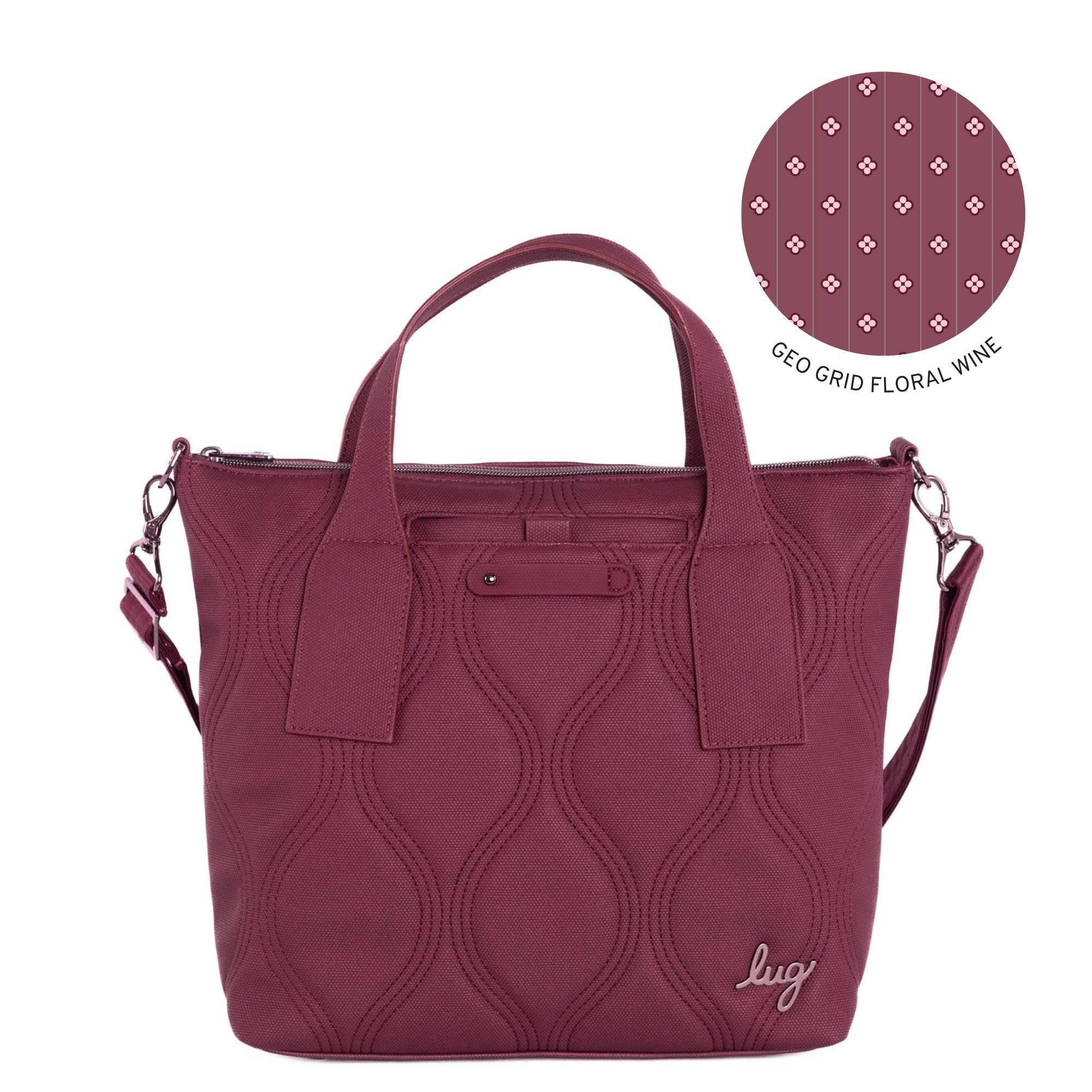 Alto Matte Luxe VL Convertible Tote Bag - WINE 2 - ALTO-ML-WINE