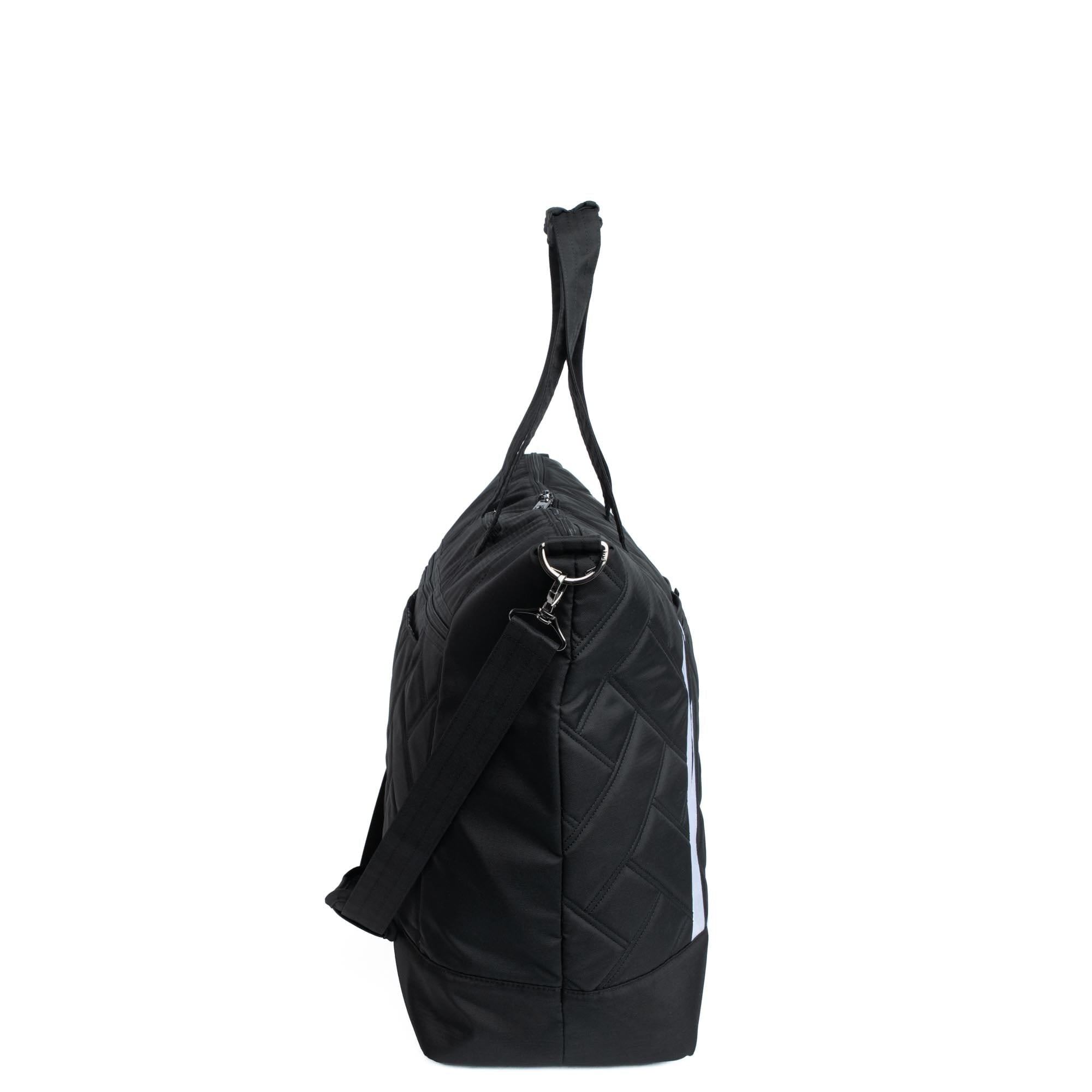 Legacy Collection Aerial Love Tote Bag - BRUSHED BLACK WITH WHITE LOVE - AerialLove_BrushedBlack_03