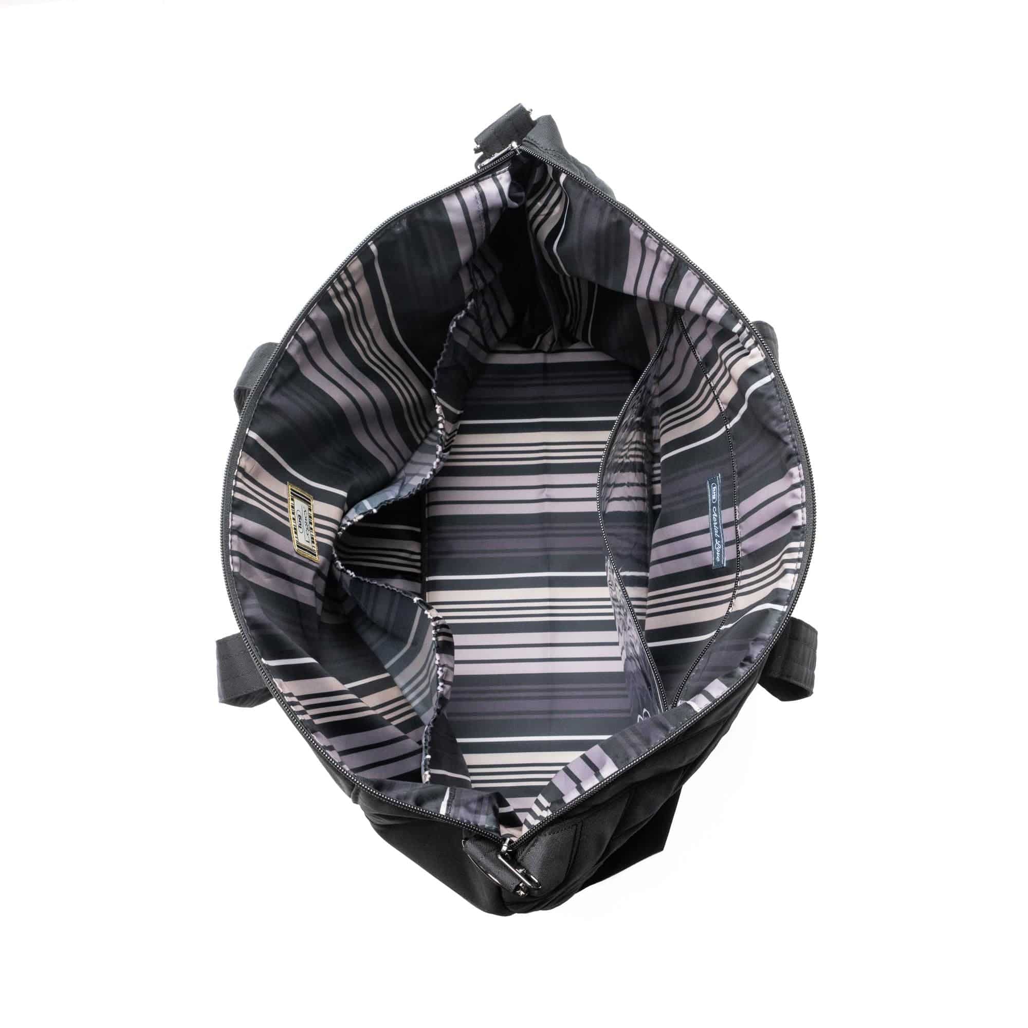 Legacy Collection Aerial Love Tote Bag - BRUSHED BLACK WITH WHITE LOVE - AerialLove_BrushedBlack_05