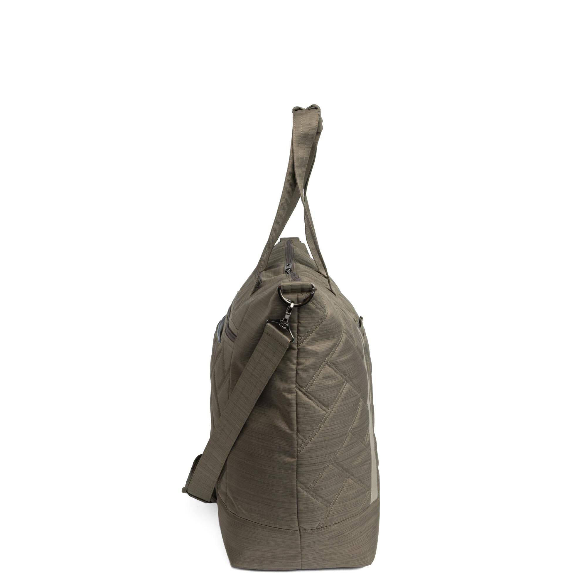 Legacy Collection Aerial Love Tote Bag - BRUSHED WALNUT WITH CHAMPAGNE LOVE - AerialLove_BrushedWalnut_03