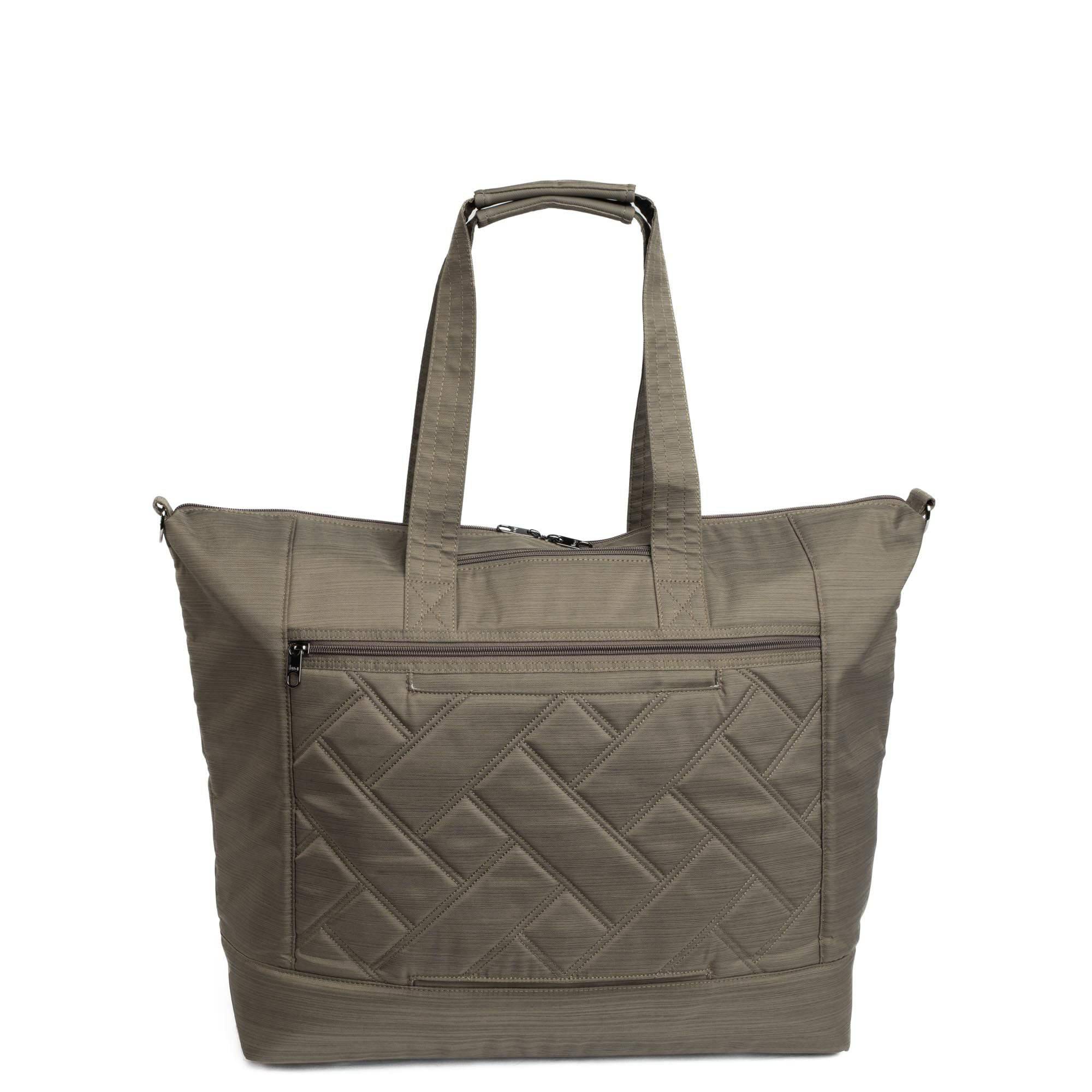 Legacy Collection Aerial Love Tote Bag - BRUSHED WALNUT WITH CHAMPAGNE LOVE - AerialLove_BrushedWalnut_04