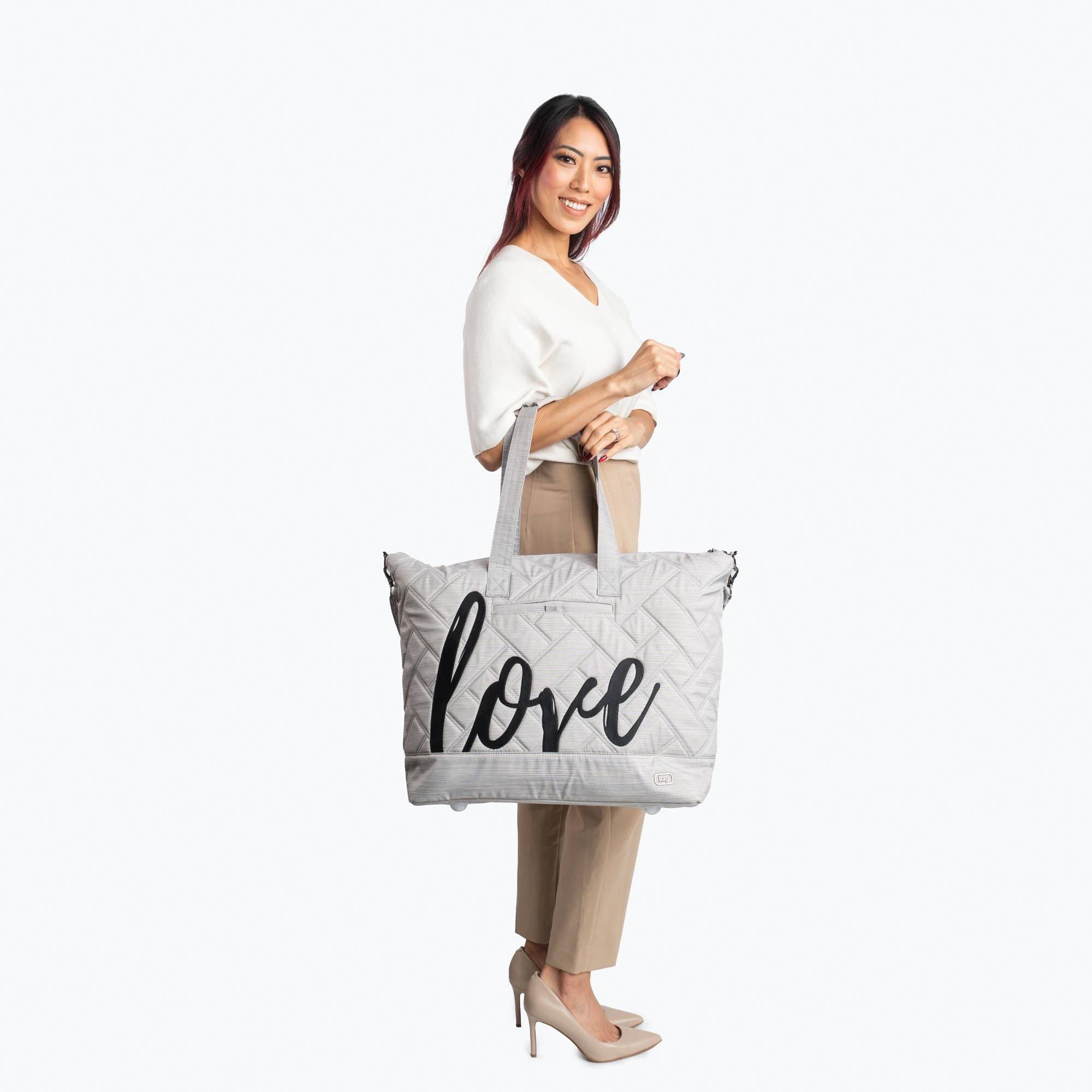 Legacy Collection Aerial Love Tote Bag - - AerialLove_Lifestyle_BagProportions_01