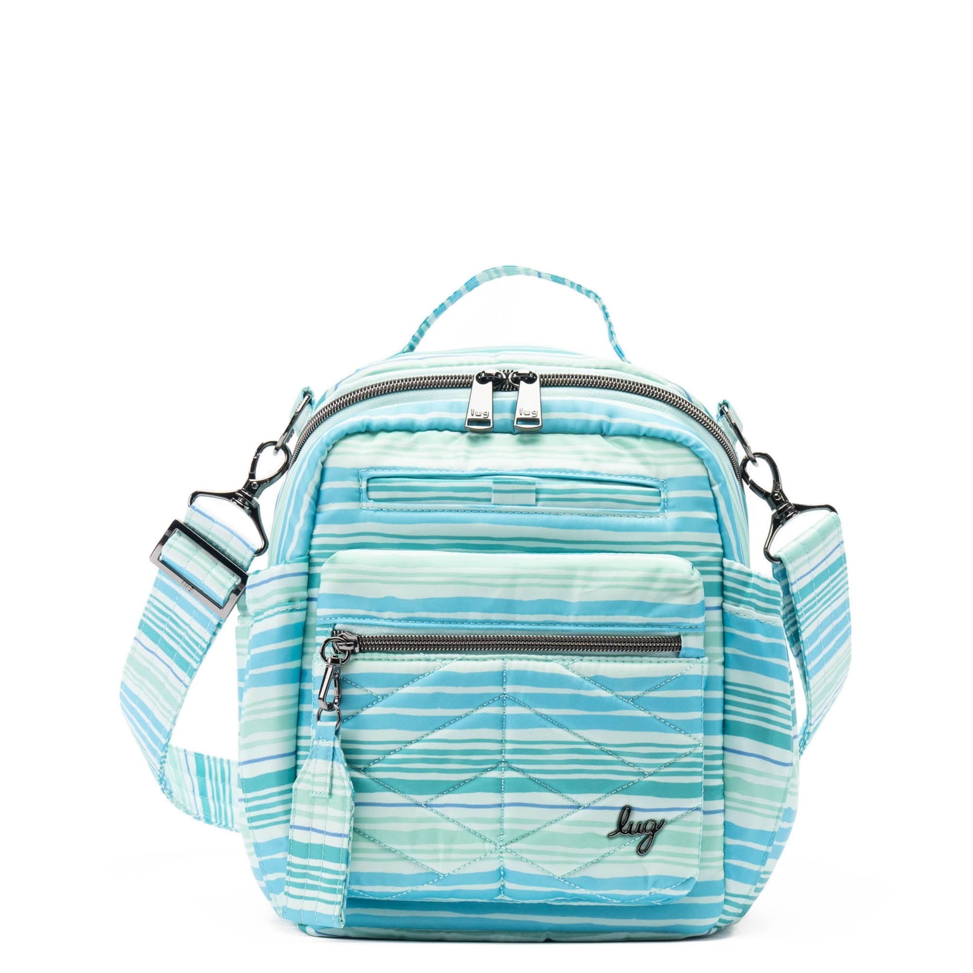 Alpine Crossbody Bag - LOVE WAVES AQUA - Alpine_LovewavesAqua_01