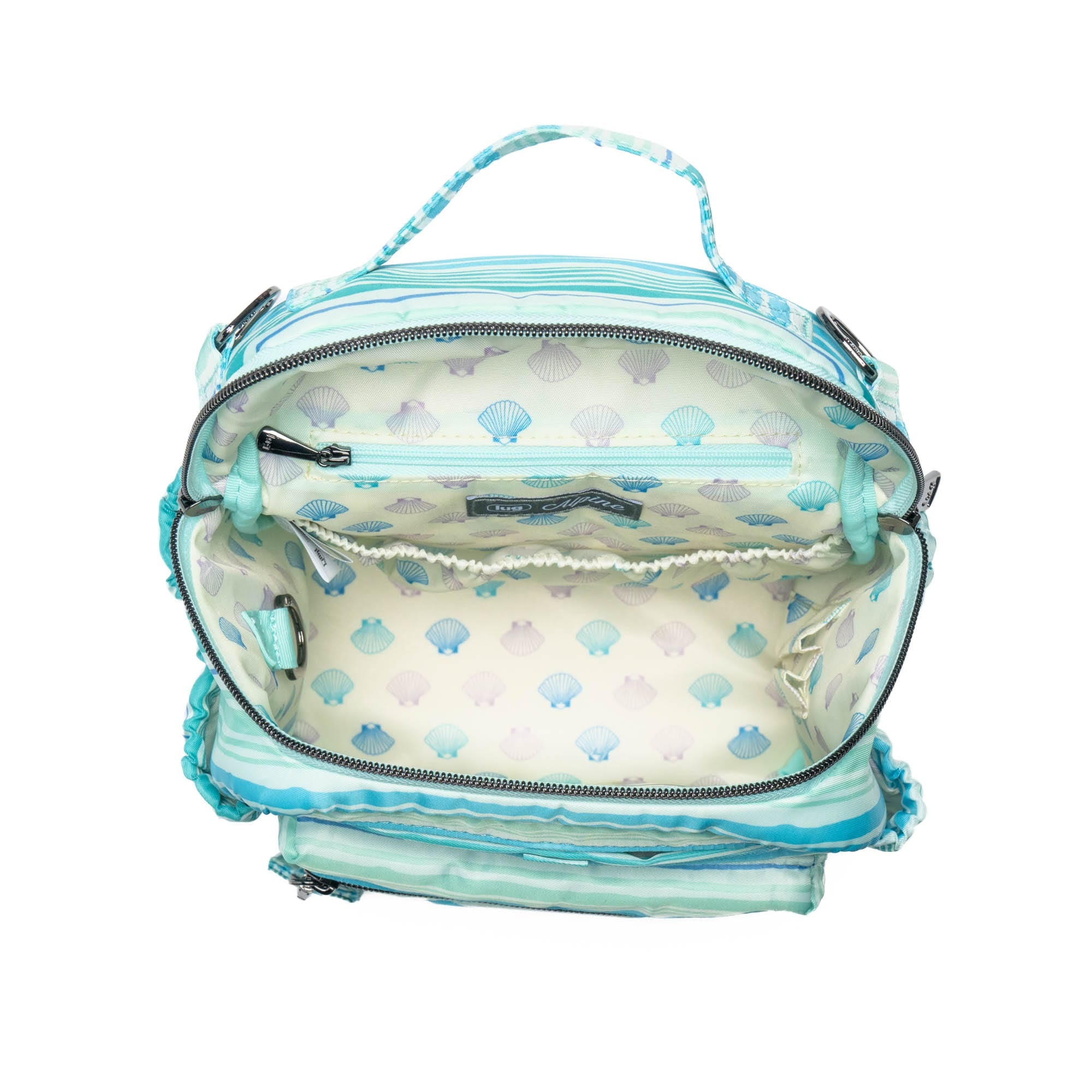 Alpine Crossbody Bag - LOVE WAVES AQUA - Alpine_LovewavesAqua_05
