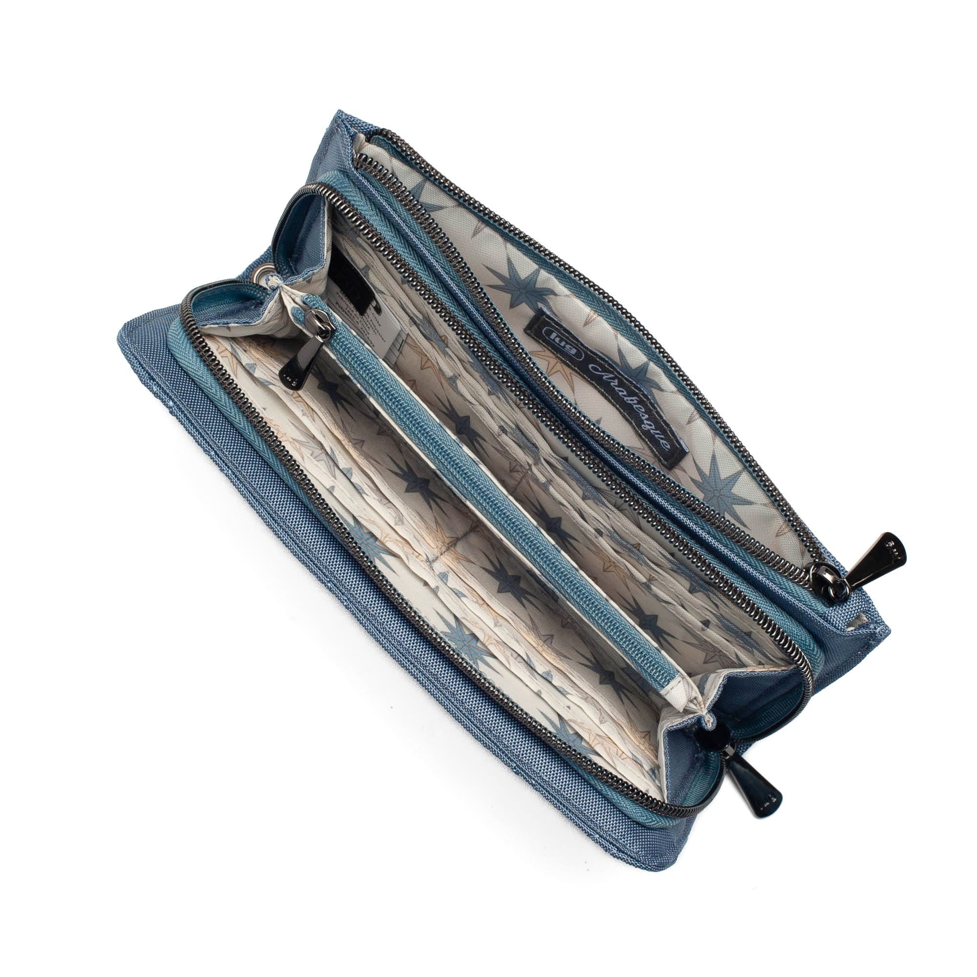 Arabesque Ultra X Zip RFID Wallet - BLUE MOON - Arabesque_UltraX_BlueMoon_04