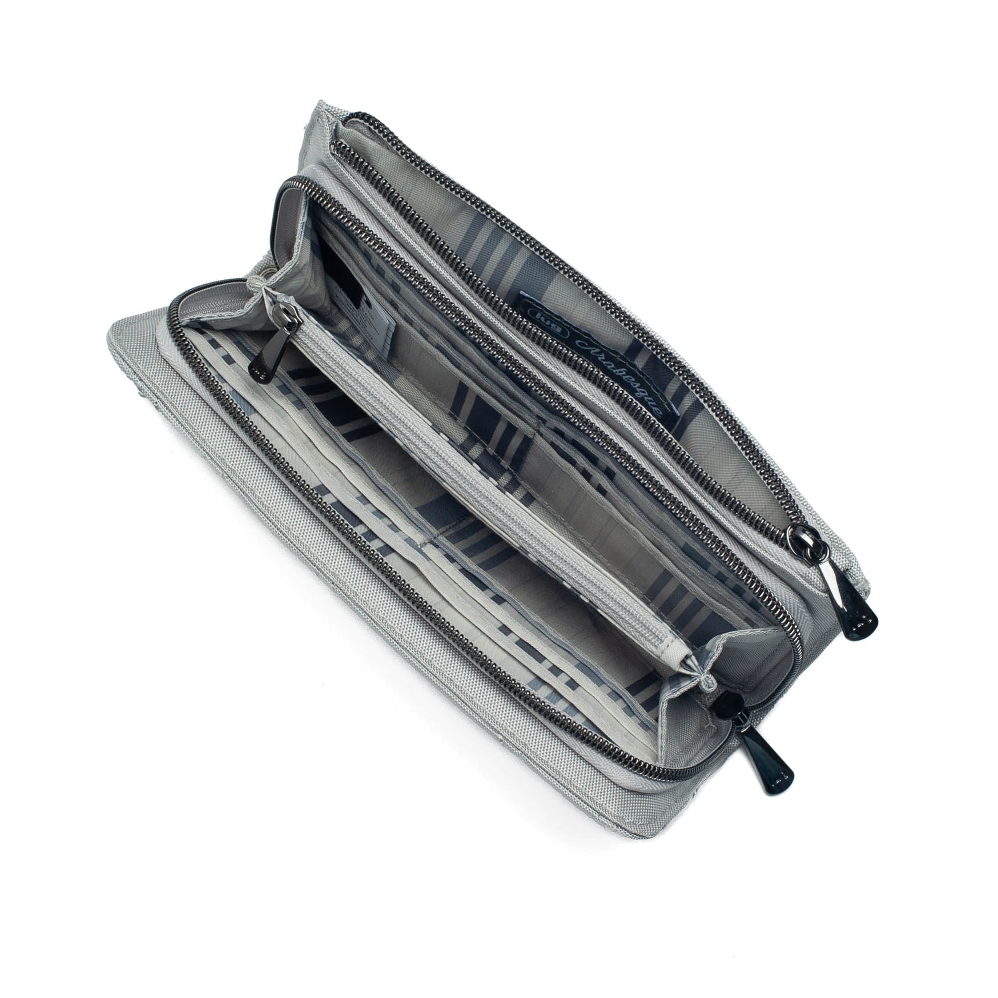 Arabesque Ultra X Zip RFID Wallet - CLOUD GREY - Arabesque_UltraX_CloudGrey_04